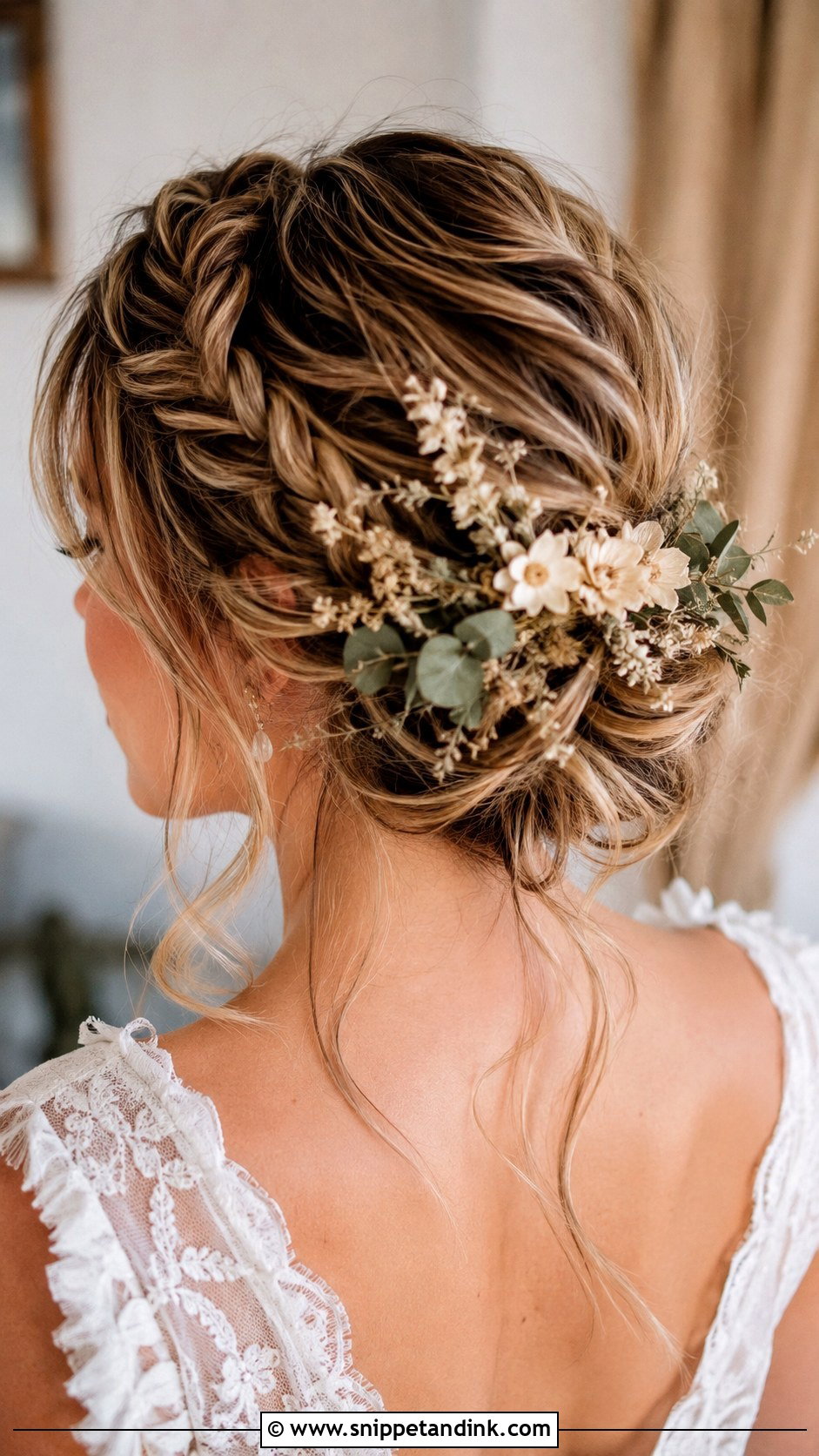 Boho Wedding Updo With Flowers - Snippet and Ink - 15 Wedding Hair Updo with Flowers Ideas