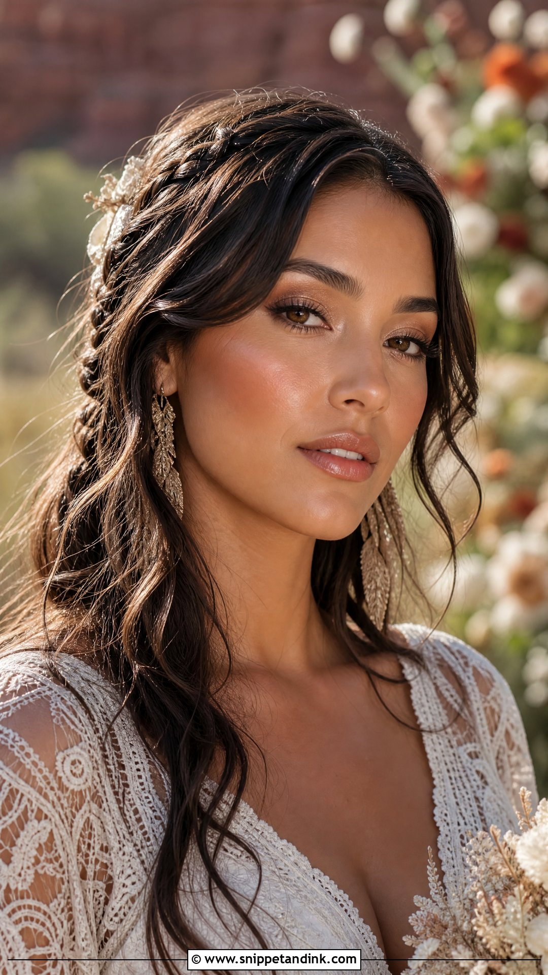 Boho Western Bridal Makeup - Snippet and Ink - 20 Western Bridal Makeup Ideas