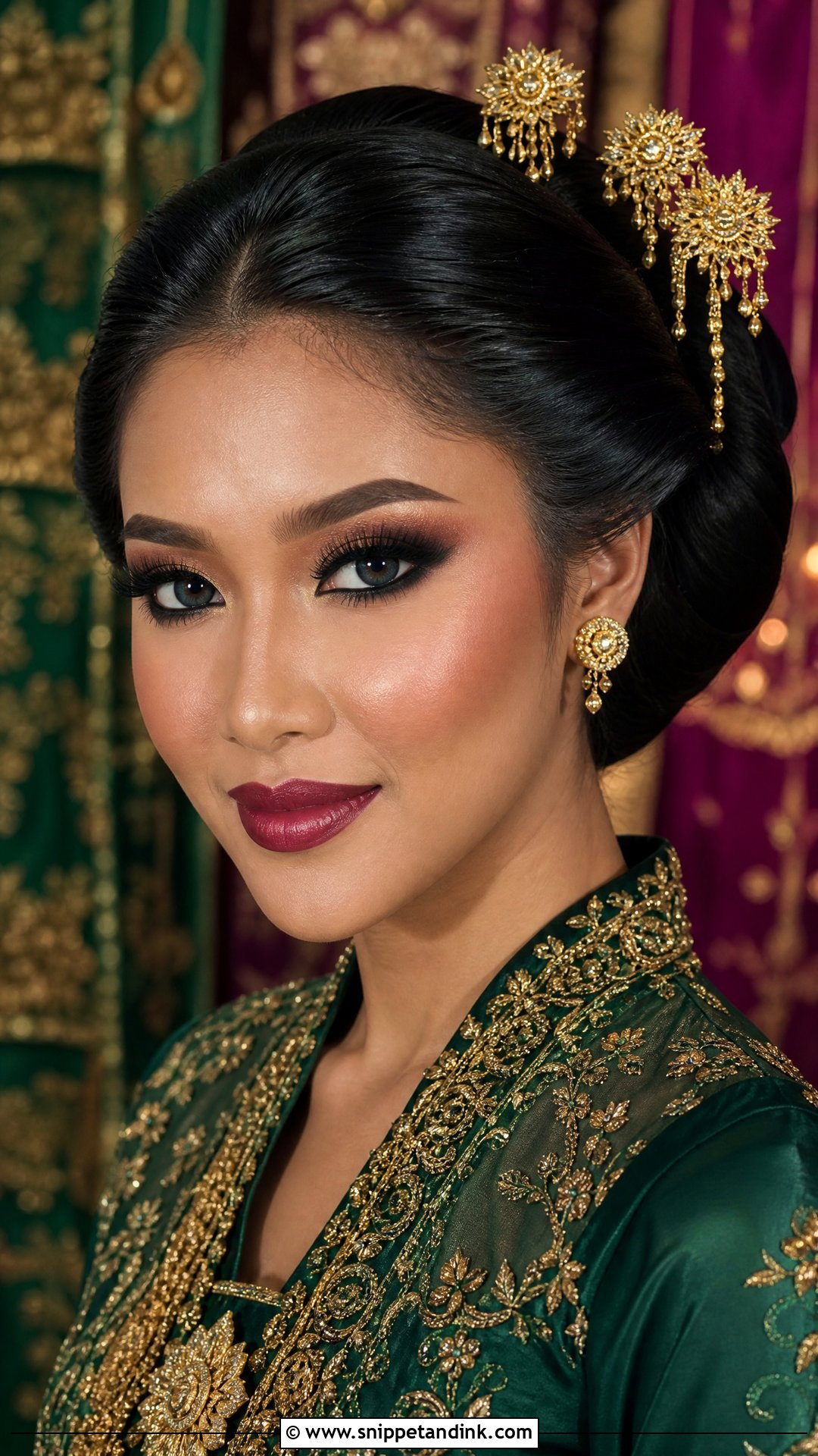 Bold Glam Indonesian Wedding Makeup - Snippet and Ink - 20 Indonesia Wedding Makeup Ideas