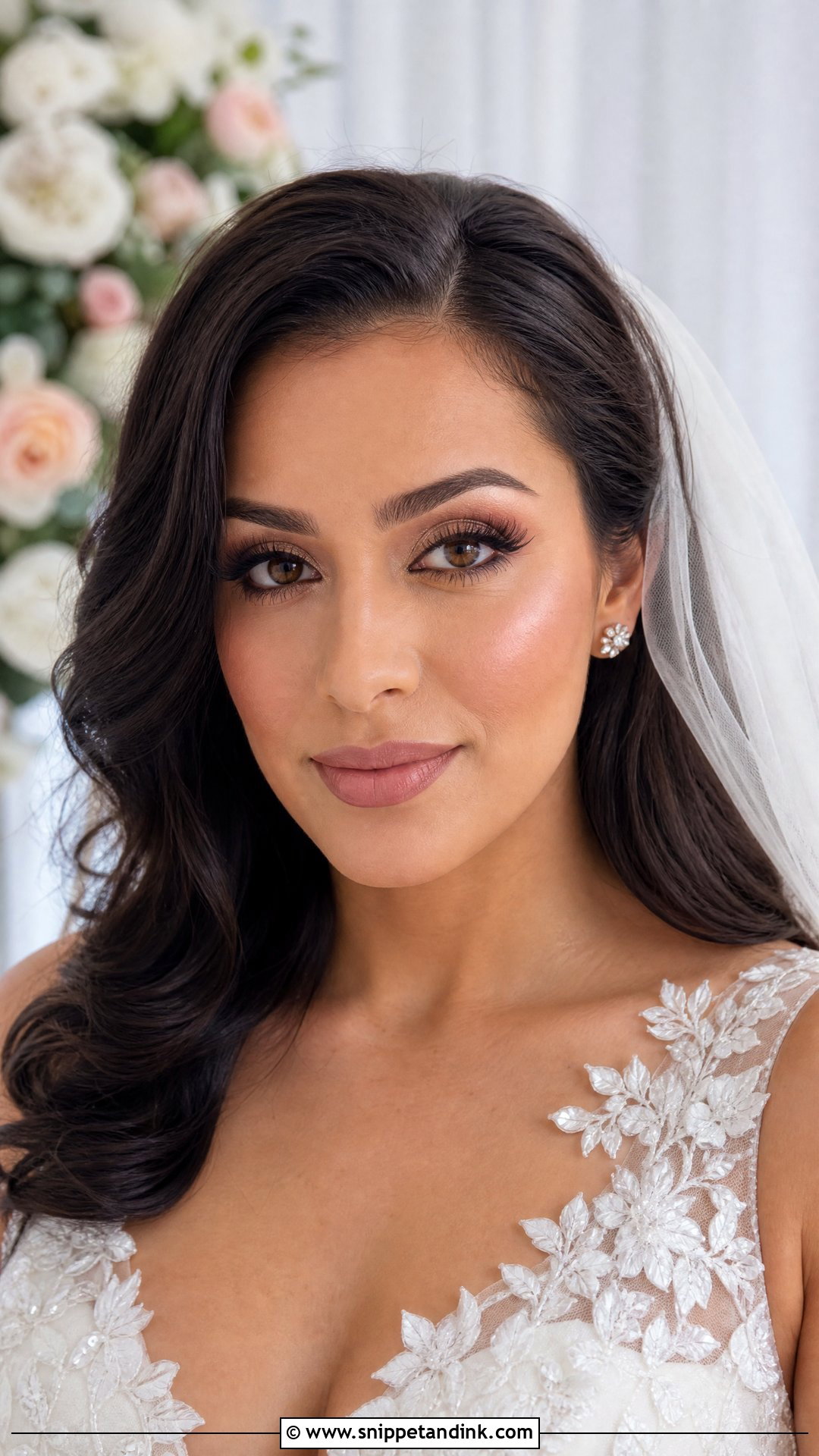 Bold Lash Bridal Makeup For Brown Eyes - Snippet and Ink - 20 Brown Eye Bridal Makeup Ideas