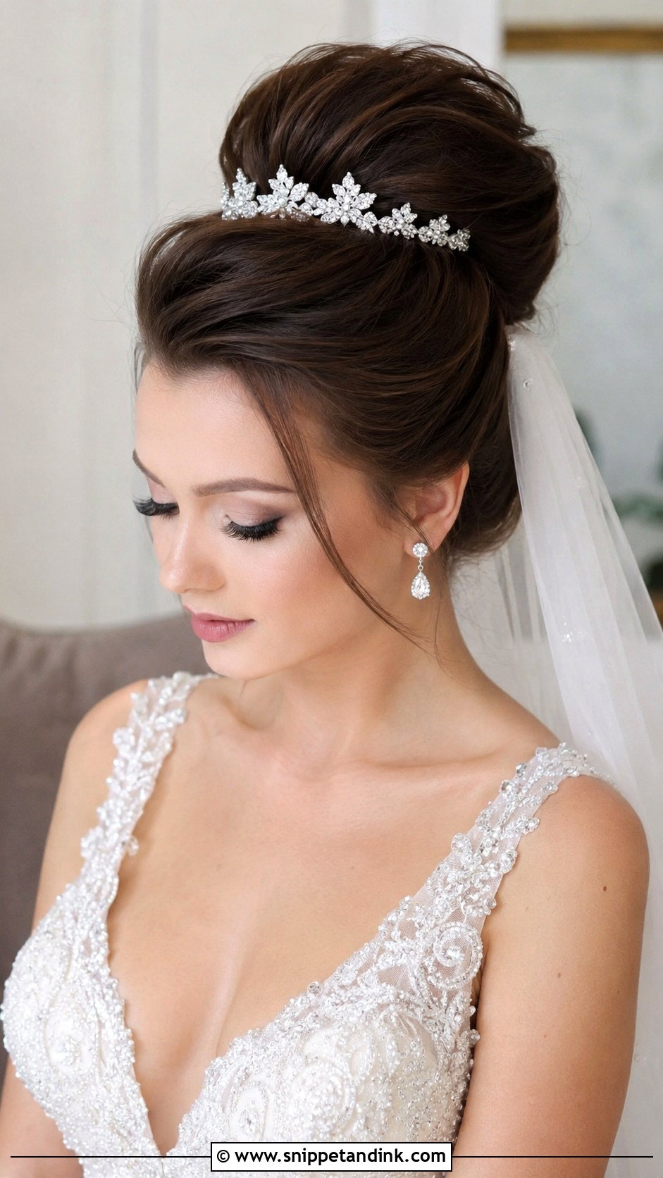 Bouffant Updo - Snippet and Ink - 25 Wedding Hair Up Do Ideas
