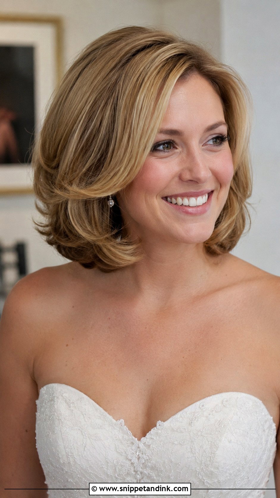 Bouncy Blowout for Short Hair - Snippet and Ink - 20 Hair Styles for Short Hair Wedding Ideas