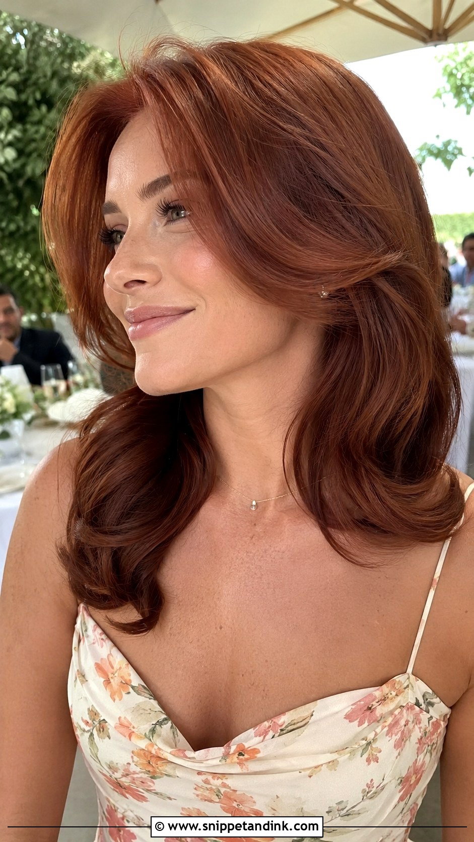 Bouncy Voluminous Blowout - Snippet and Ink - 20 Medium Length Hairstyles for Wedding Guest