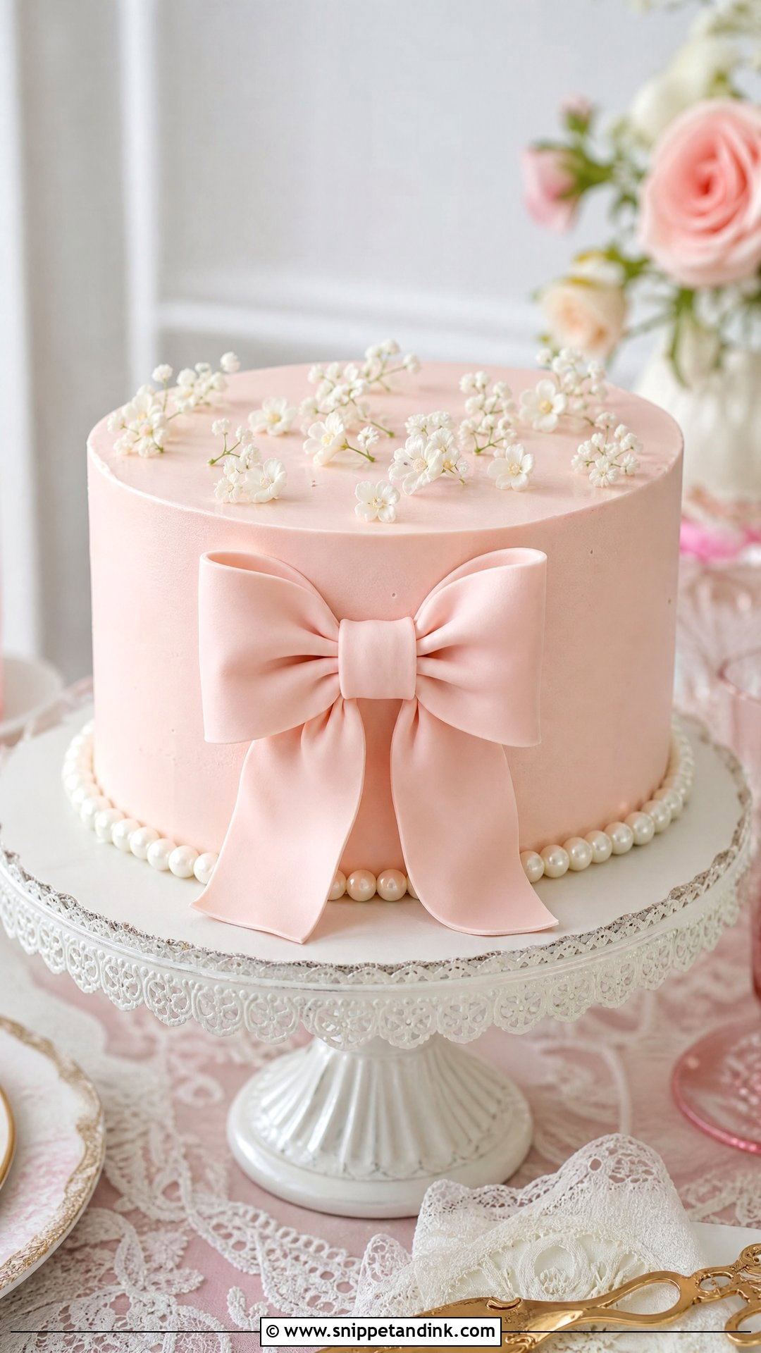 Bow Bride Cake - Snippet and Ink - 25 Bride Cake Ideas