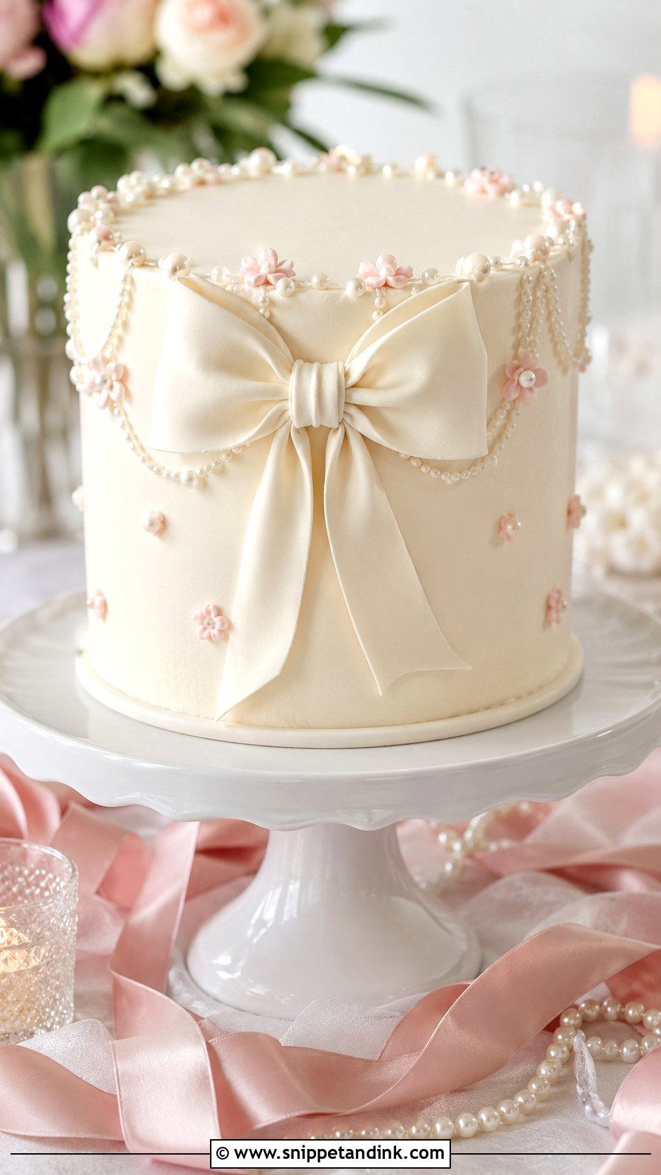 Bow Bride Cake - Snippet and Ink - 20 Bride Cake Ideas