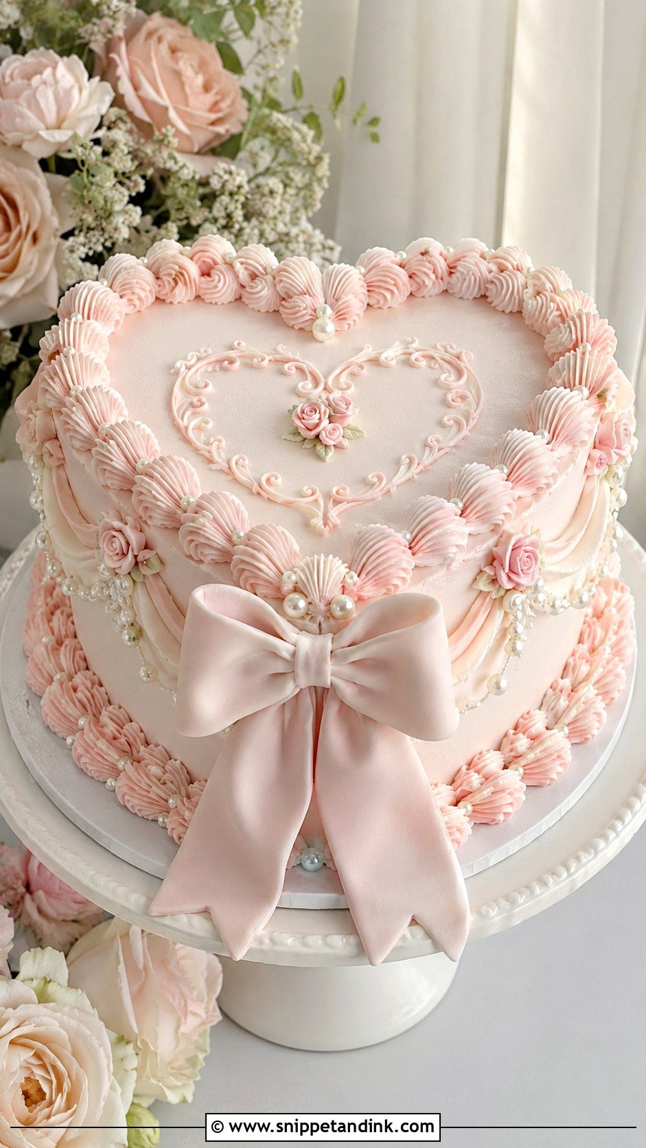 Bow Lambeth Wedding Cake - Snippet and Ink - 25 Lambeth Style Wedding Cakes