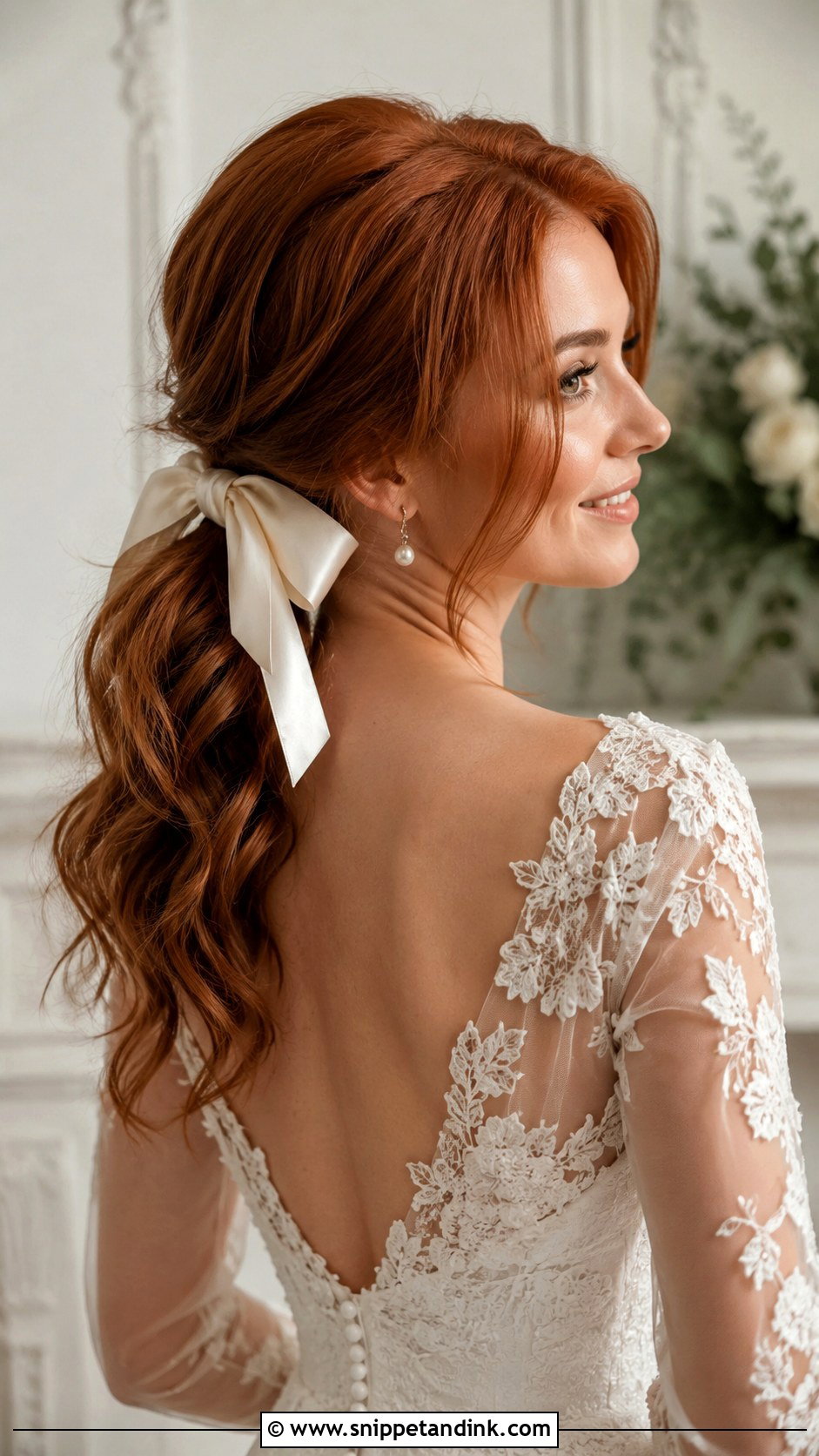 Bow Party Pony Wedding Hair - Snippet and Ink - 15 Party Pony Wedding Hair Ideas