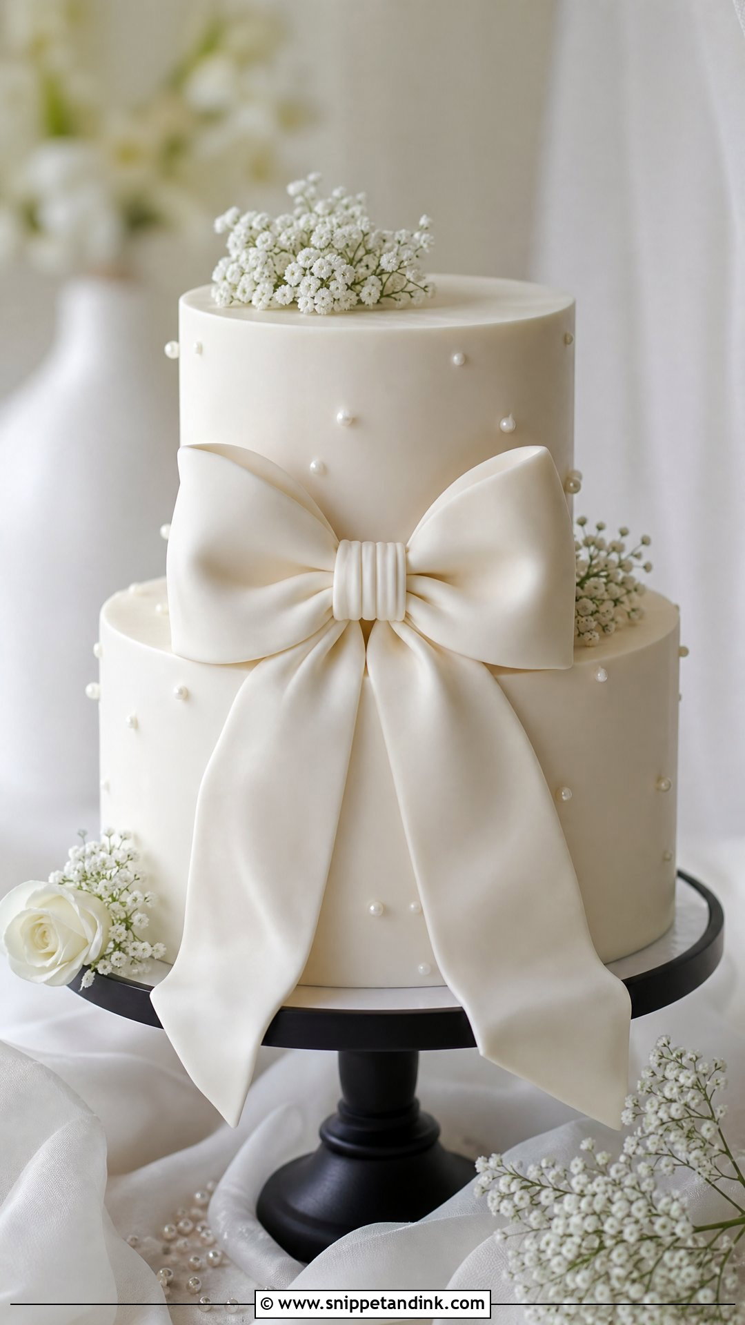 Bow Wedding Cake - Snippet and Ink - 20 Wedding Cake 2025
