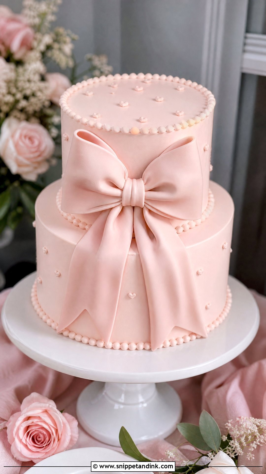 Bow Wedding Cake - Snippet and Ink - 25 Trending Wedding Cakes