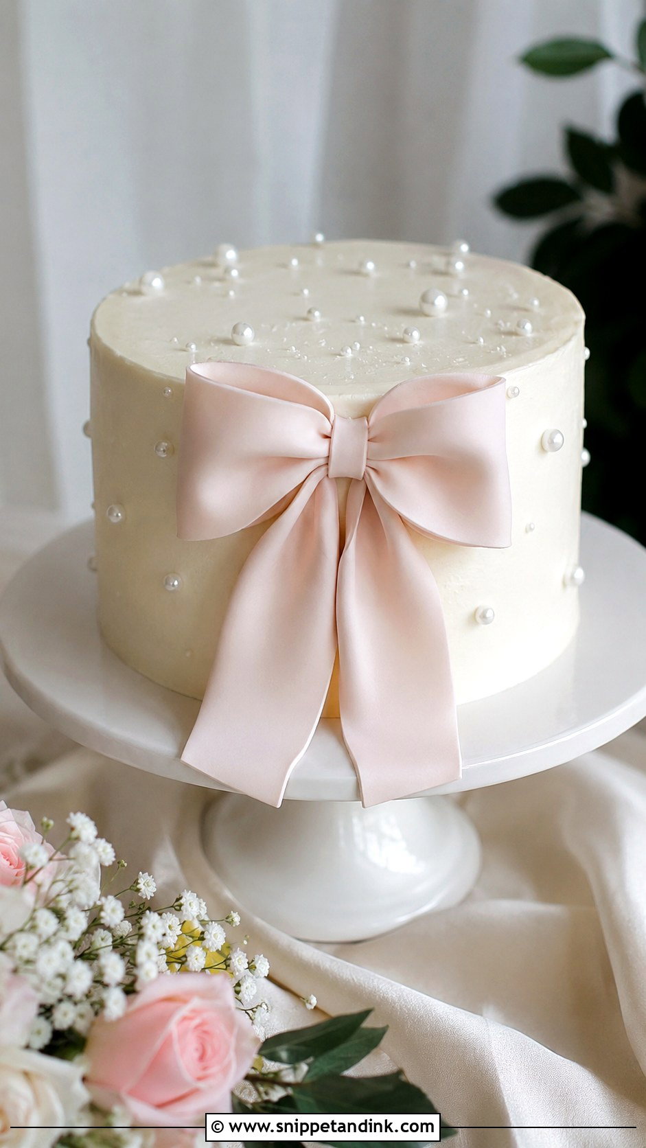 Bow Wedding Cake - Snippet and Ink - 30 Simple Unique Wedding Cake Ideas
