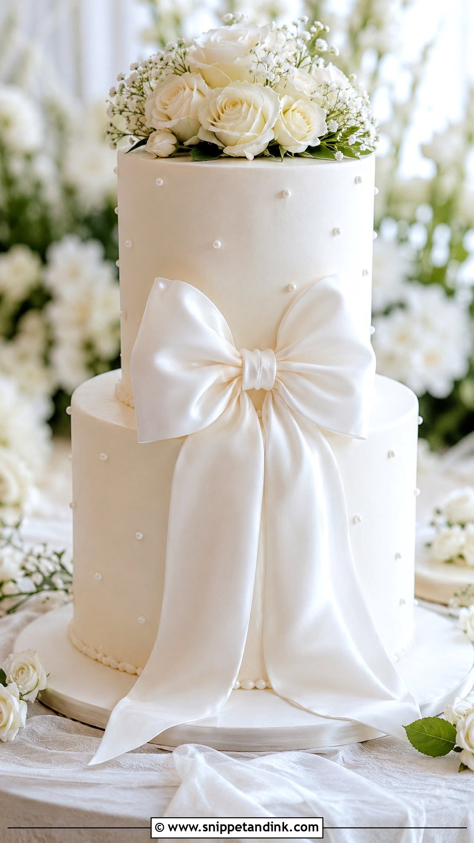 Bow Wedding Cake Couple Photo - Snippet and Ink - 20 Wedding Cake Couple Photos