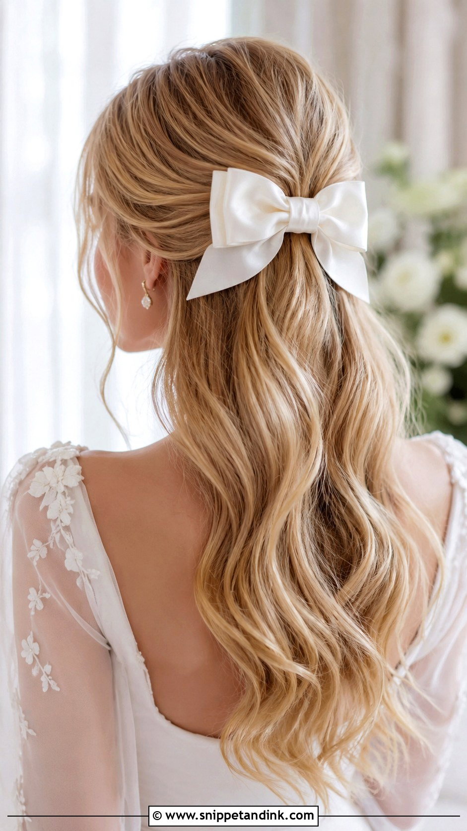 Bow Wedding Hair Clip - Snippet and Ink - 15 Wedding Hair Clip Ideas