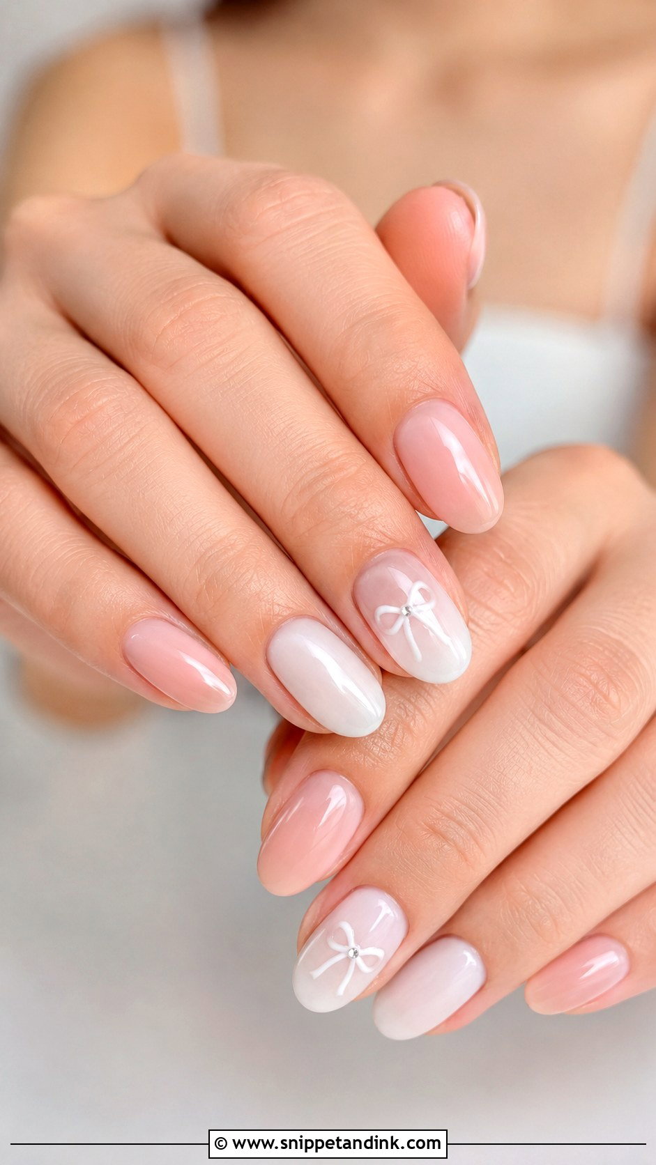 Bow Wedding Nails - Snippet and Ink - 20 Fancy Wedding Nails
