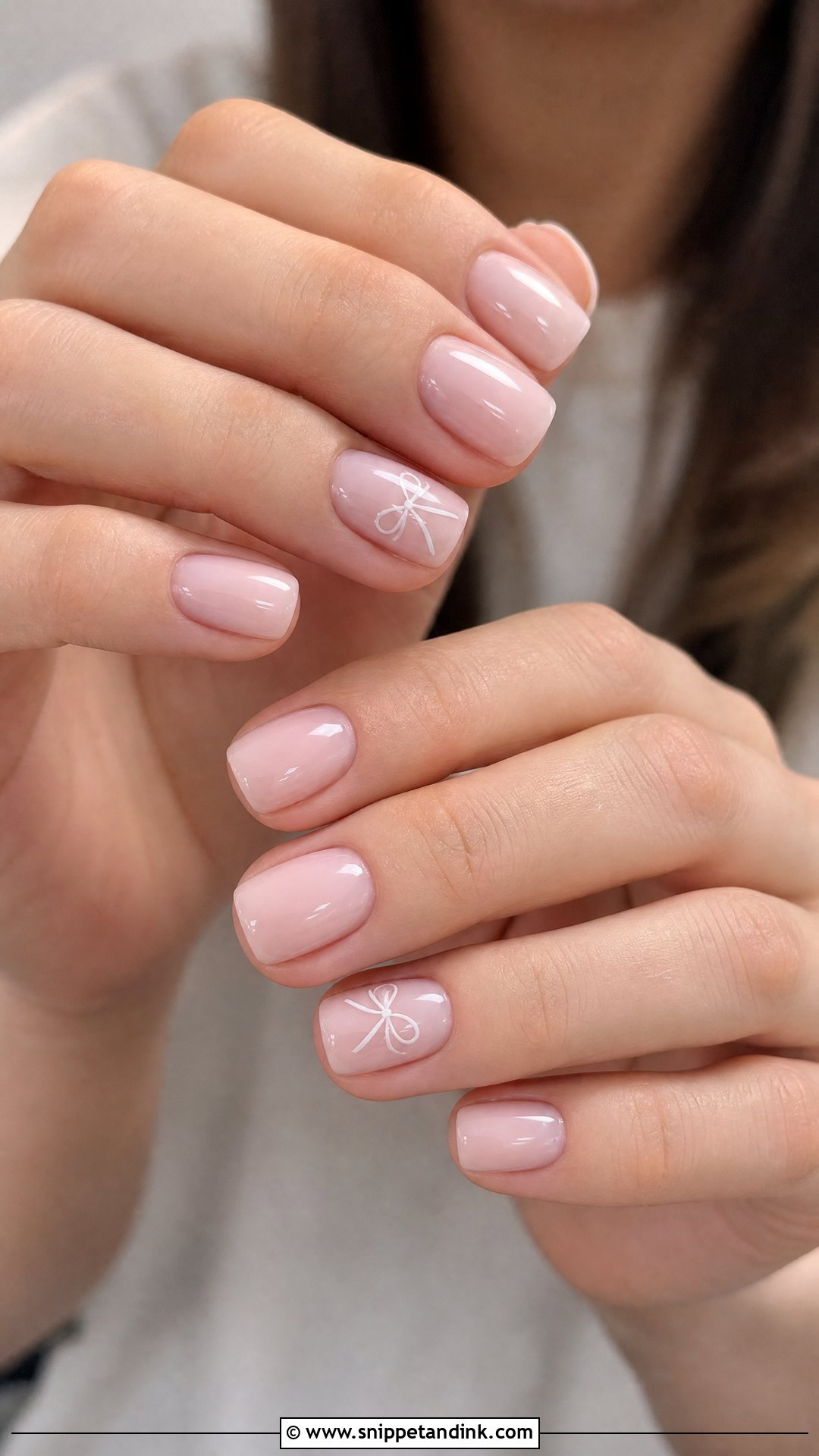 Bow Wedding Nails - Snippet and Ink - 20 Nail Inspo for Wedding Ideas