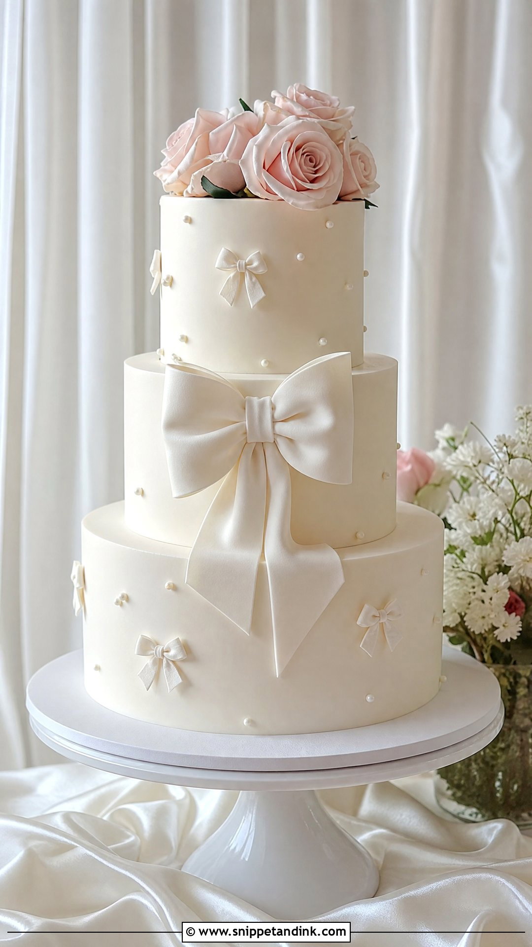 Bows Wedding Cake - Snippet and Ink - 25 Unique Wedding Cakes