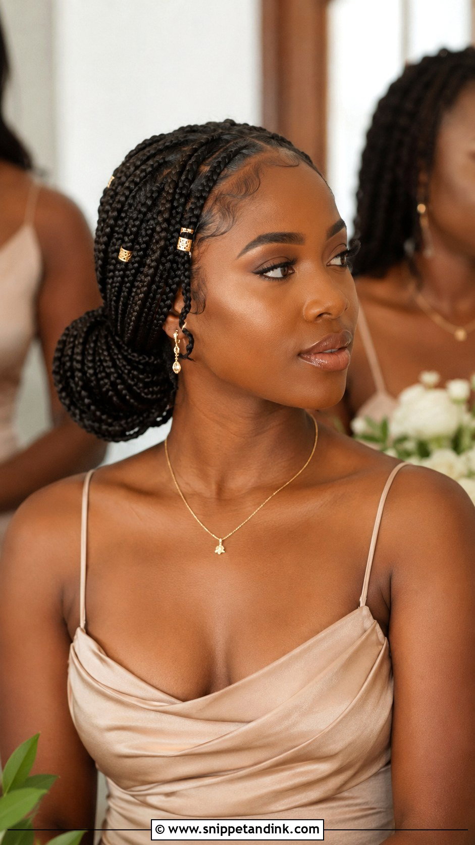 Box Braid Bridesmaid Hair - Snippet and Ink - 20 Bridesmaid Hair with Braid Ideas