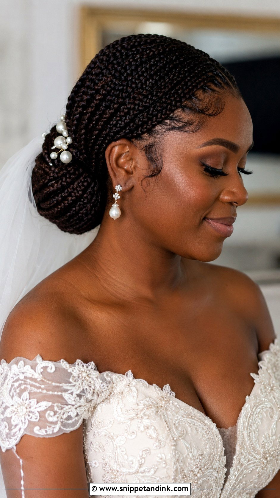 Box Braid Wedding Hairstyle For Long Hair - Snippet and Ink - 20 Braid Wedding Hairstyles for Long Hair