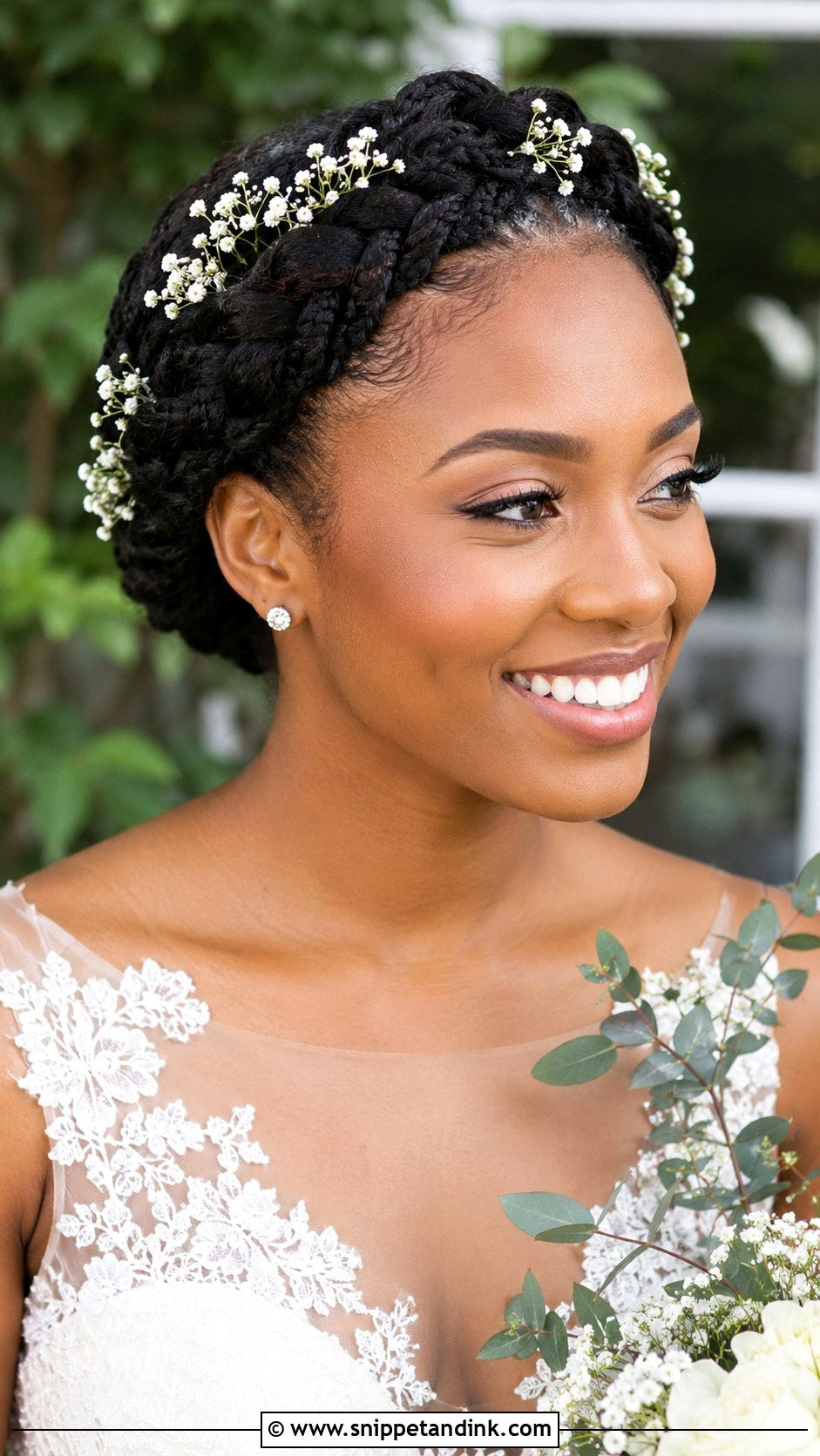 Box Braids Crown Braid - Snippet and Ink - 20 Box Braids Wedding Hairstyles