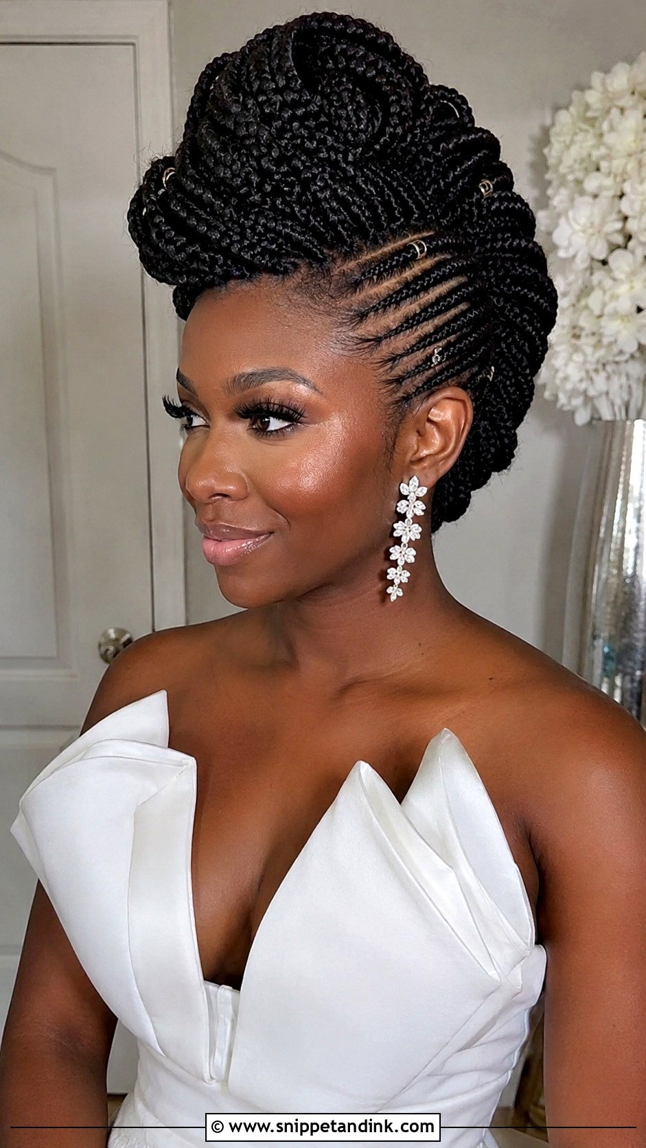 Box Braids Faux Hawk - Snippet and Ink - 20 Box Braids Wedding Hairstyles
