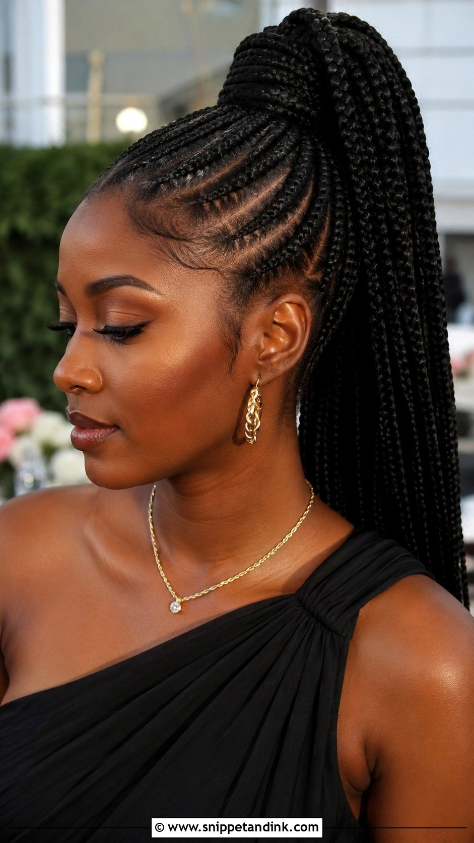 Box Braids Ponytail for Wedding Guest - Snippet and Ink - 25 Wedding Guest Hairstyles Black Women