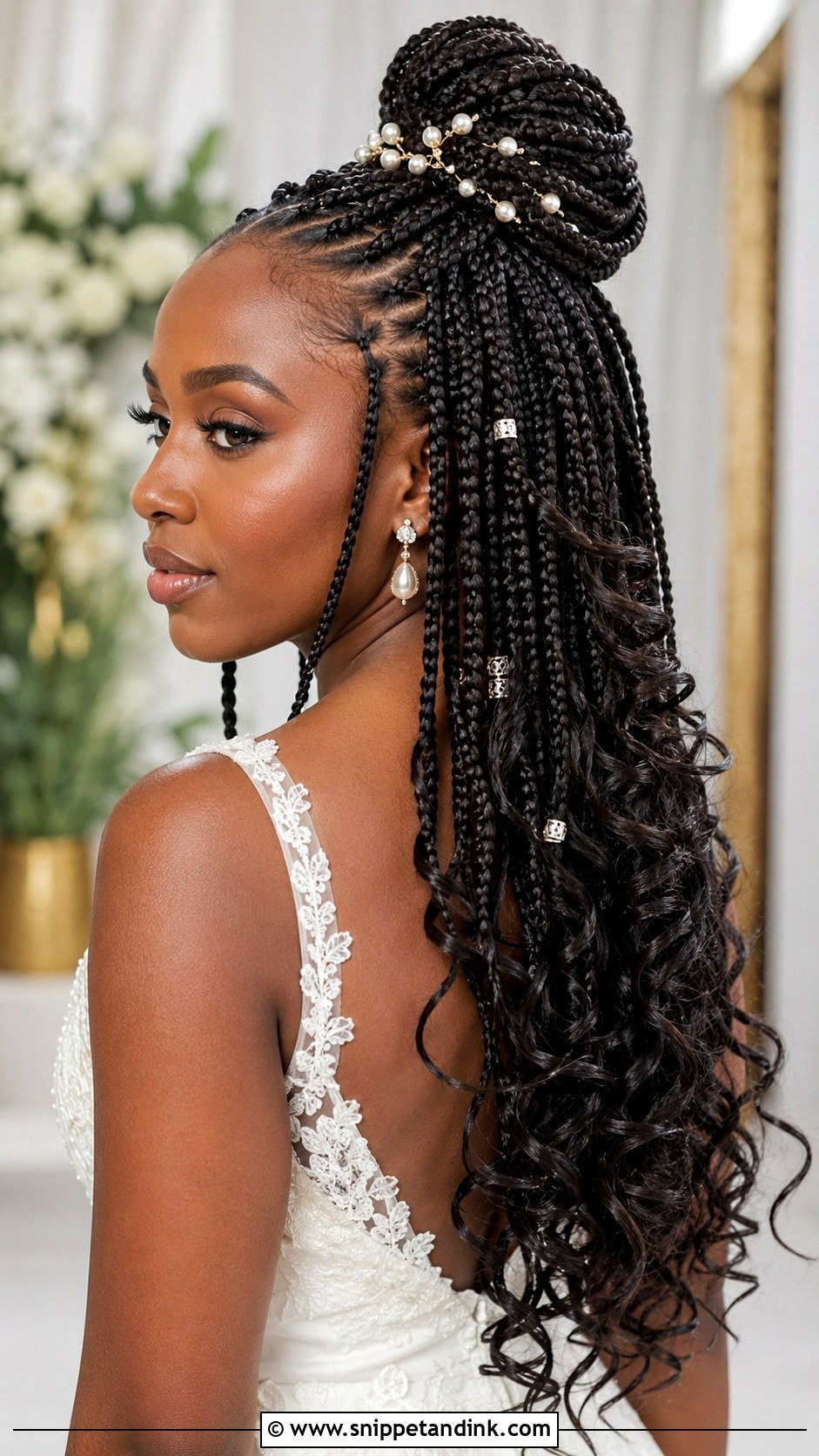 Box Braids Wedding Hair - Snippet and Ink - 20 Braided Hair for Wedding Ideas