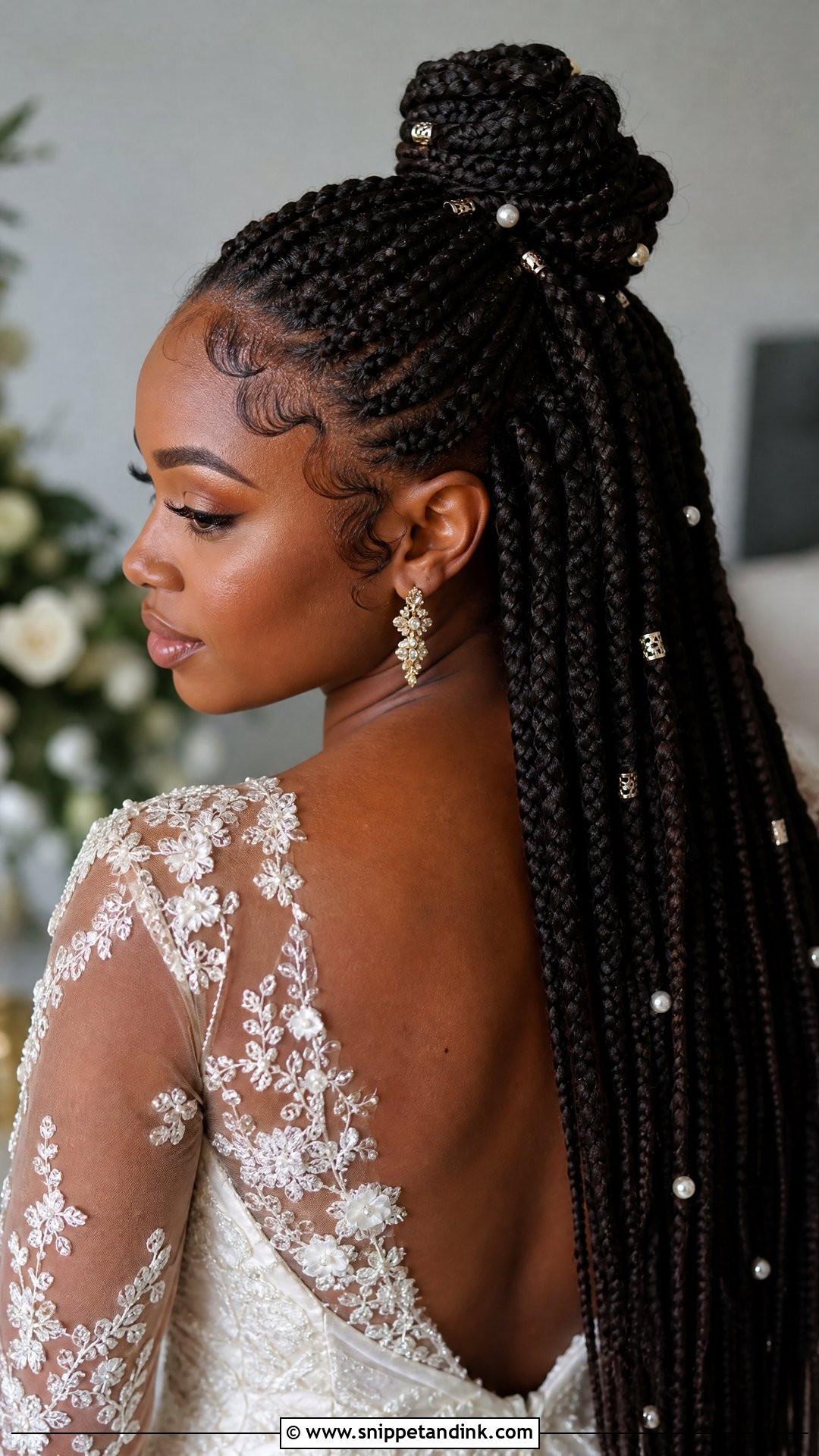 Box Braids Wedding Hairstyle For Long Hair - Snippet and Ink - 15 Braided Wedding Style Ideas Hairstyles for Long Hair