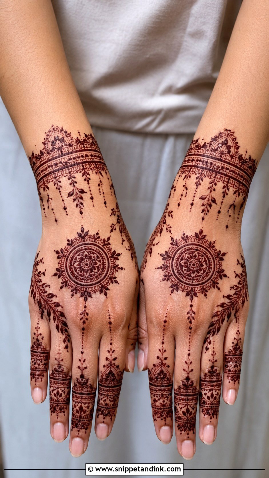 Bracelet Aesthetic Mehndi Design - Snippet and Ink - 35 Aesthetic Mehndi Designs