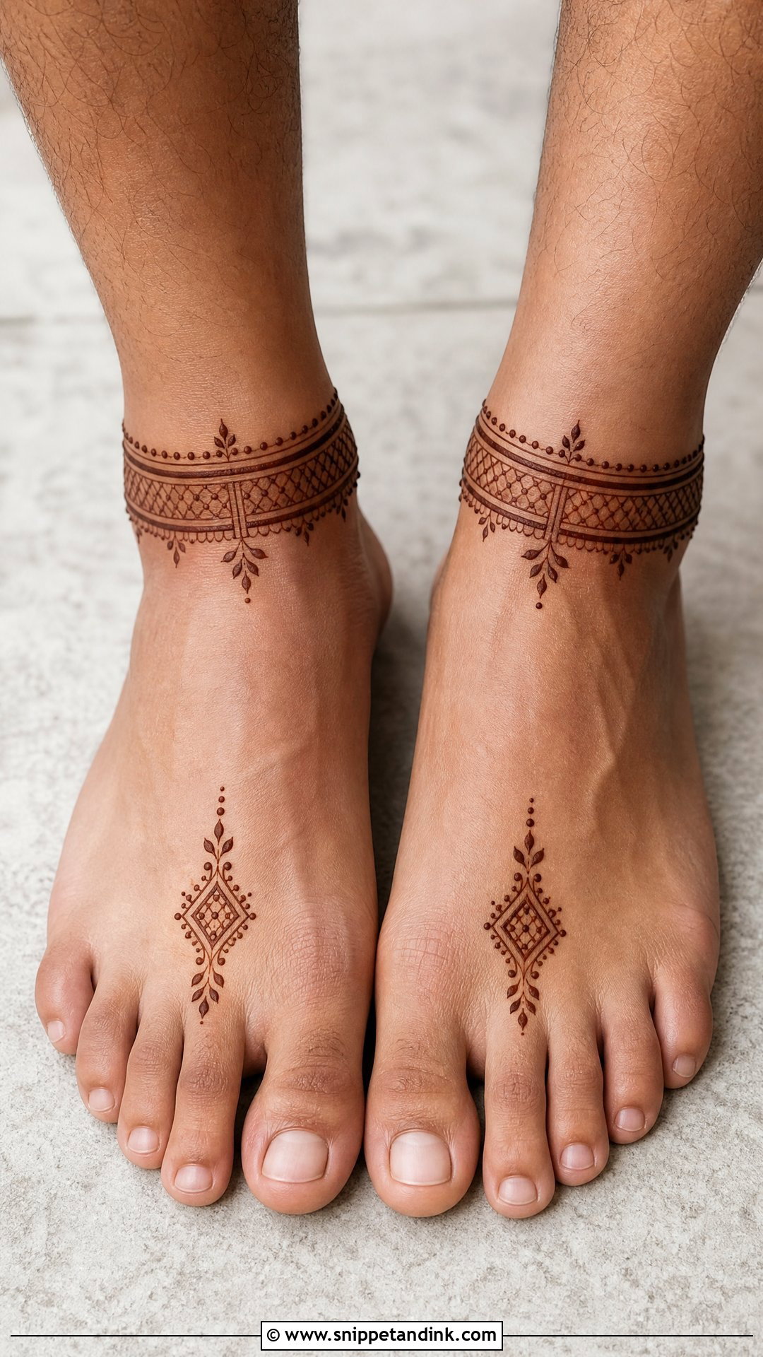 Bracelet Anklet Groom Leg Mehndi Design - Snippet and Ink - 20 Groom Leg Mehndi Design Ideas