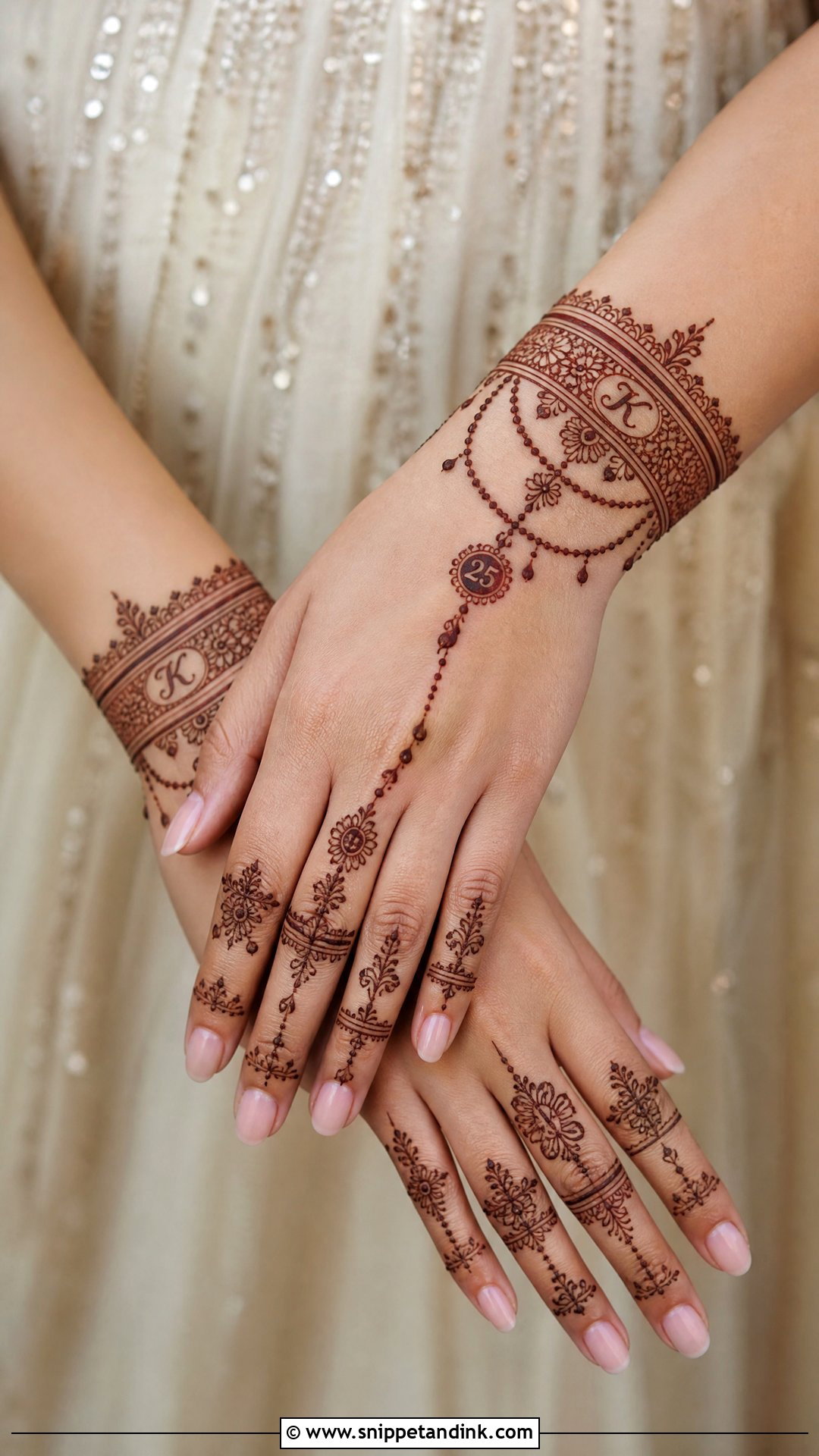 Bracelet Anniversary Mehndi Design - Snippet and Ink - 20 25 Anniversary Mehndi Design Ideas