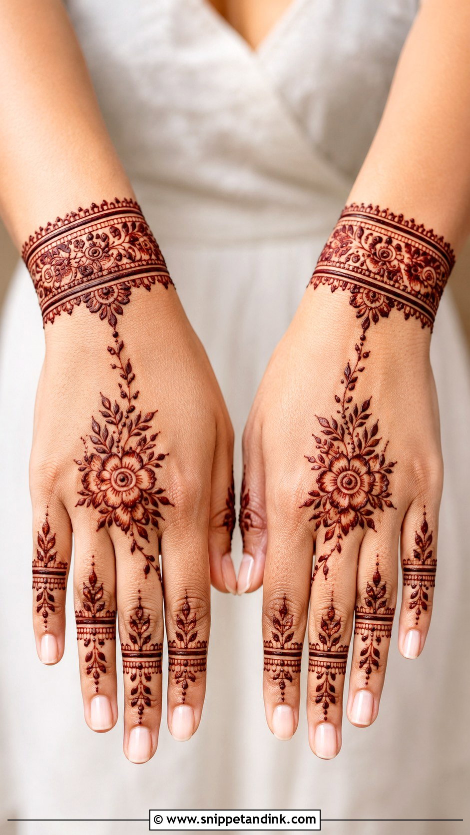 Bracelet Backhand Mehndi Design - Snippet and Ink - 35 Latest Backhand Mehndi Designs
