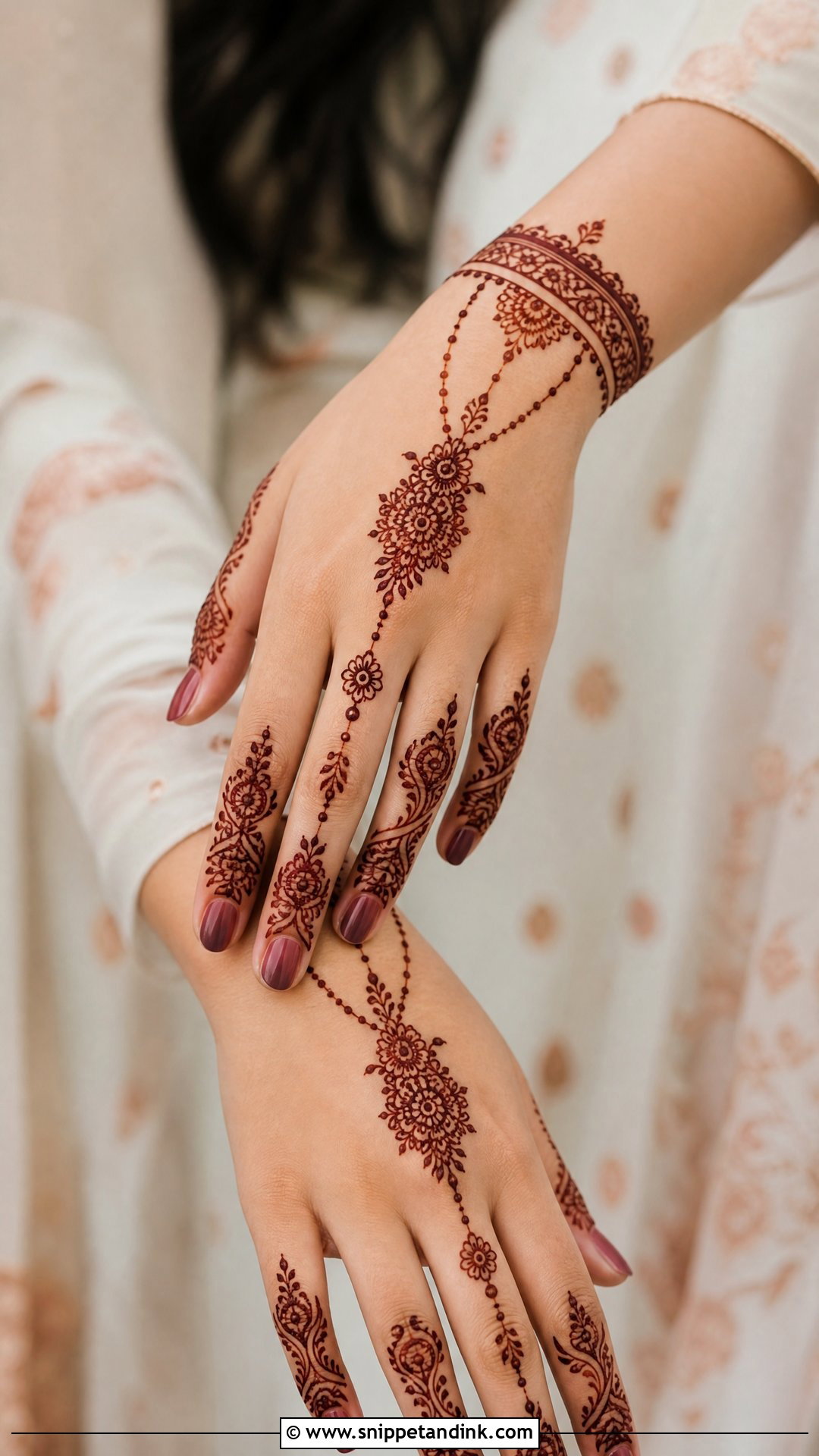 Bracelet Banch Mehndi Design - Snippet and Ink - 30 Banch Mehndi Design Ideas