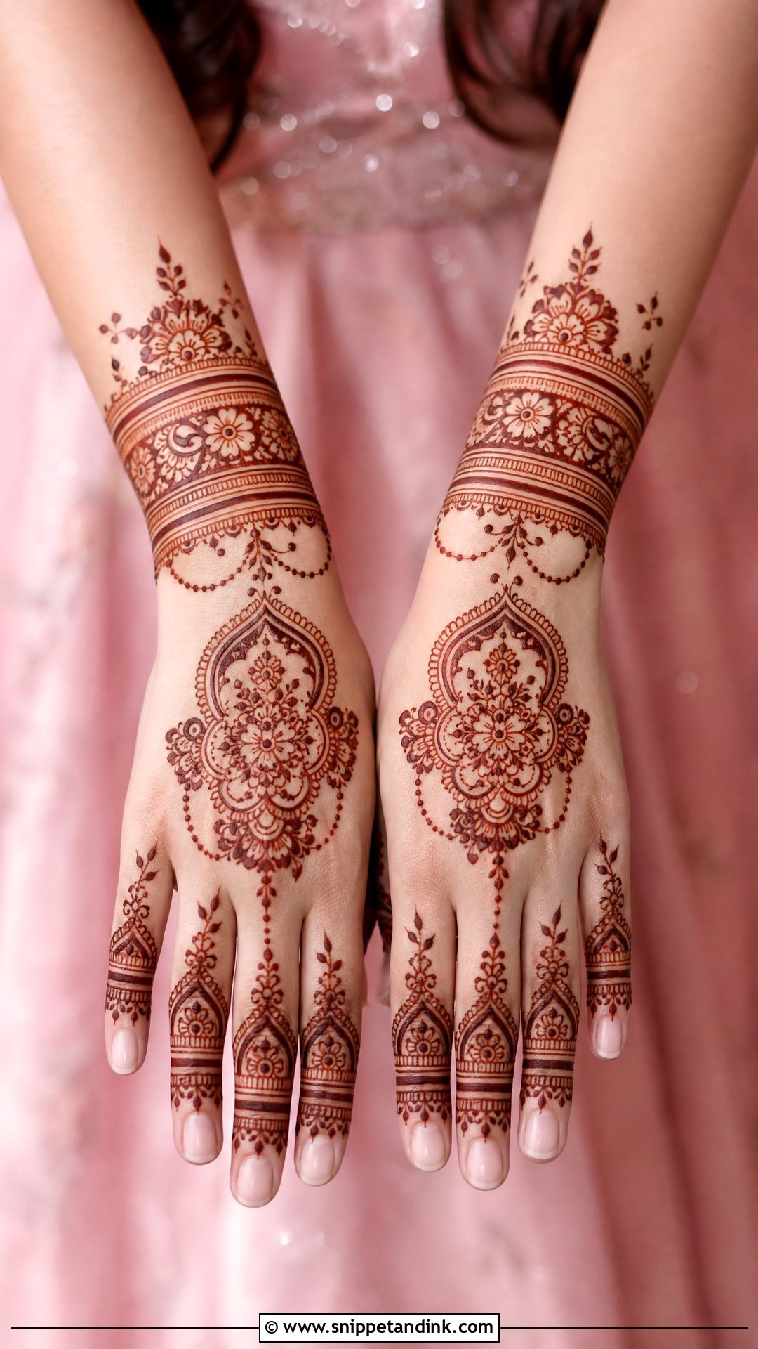 Bracelet Bridal Back Side Mehndi Design - Snippet and Ink - 20 Bridal Back Side Mehndi Design Ideas