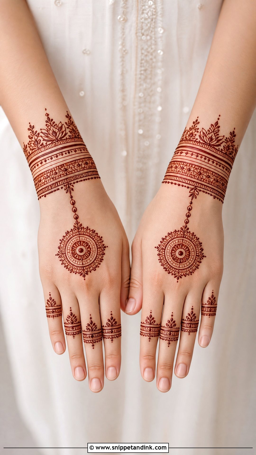 Bracelet Bridal Mehandi Design - Snippet and Ink - 30 Latest Bridal Mehandi Designs