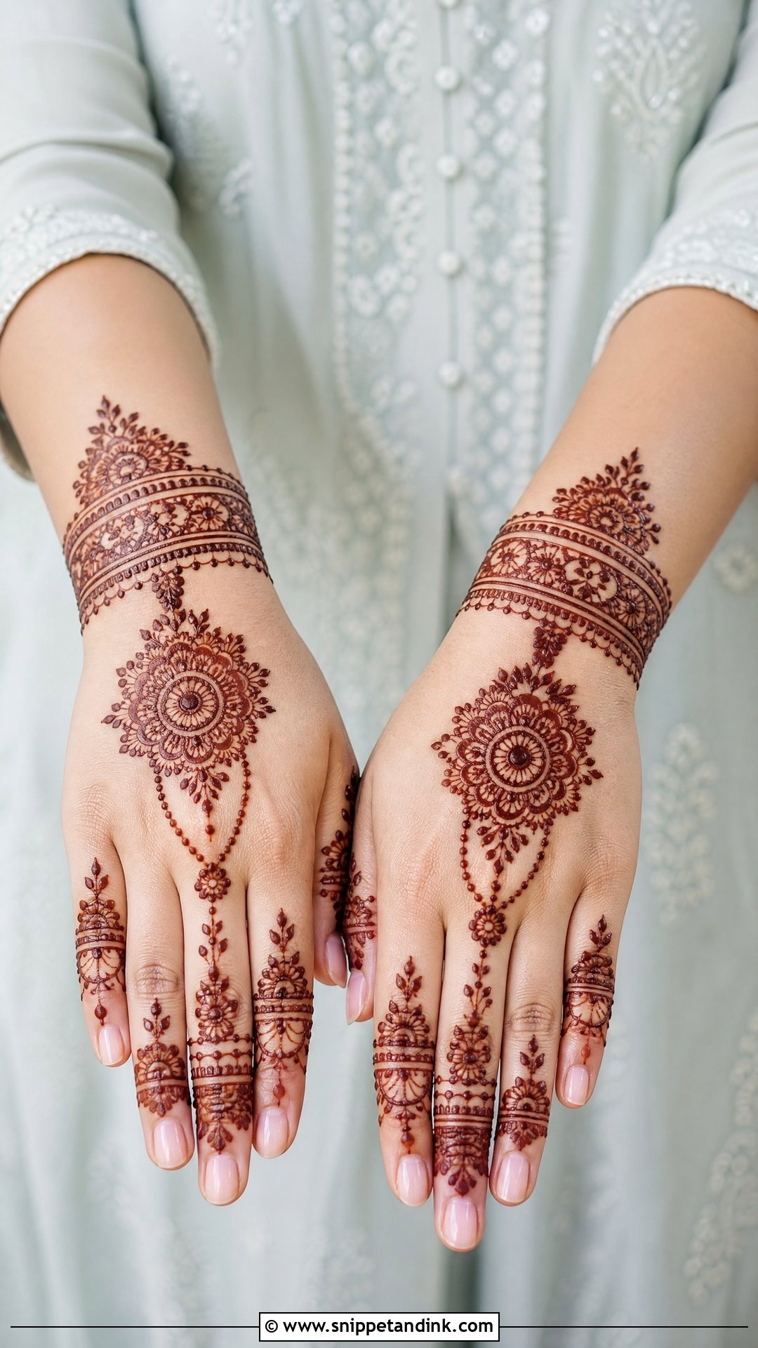 Bracelet Bridal Mehndi Design Back Hand - Snippet and Ink - 20 Bridal Mehndi Designs for Back Hand