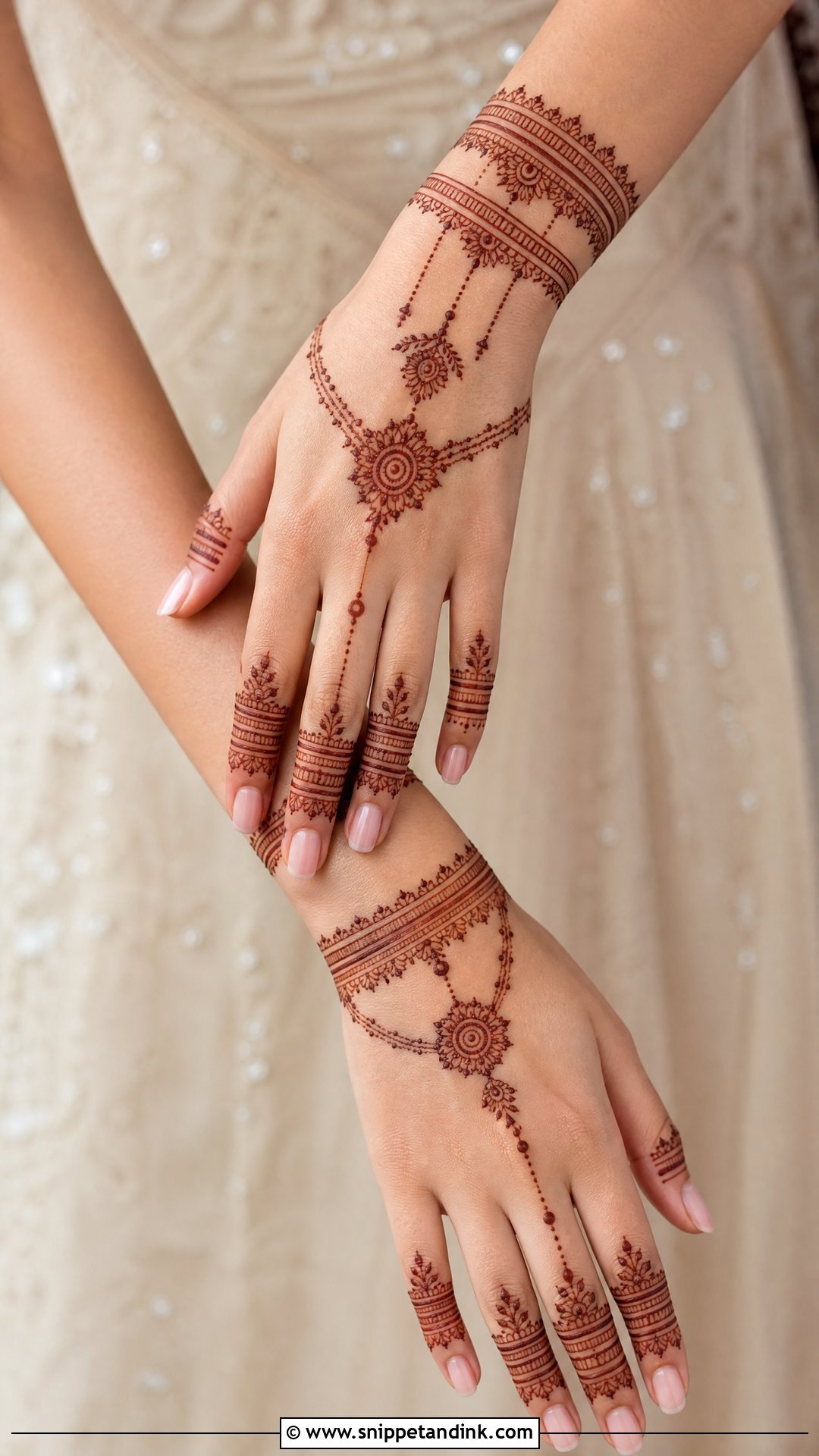 Bracelet Bridal Mehndi Design - Snippet and Ink - 20 Aesthetic Bridal Mehndi Designs