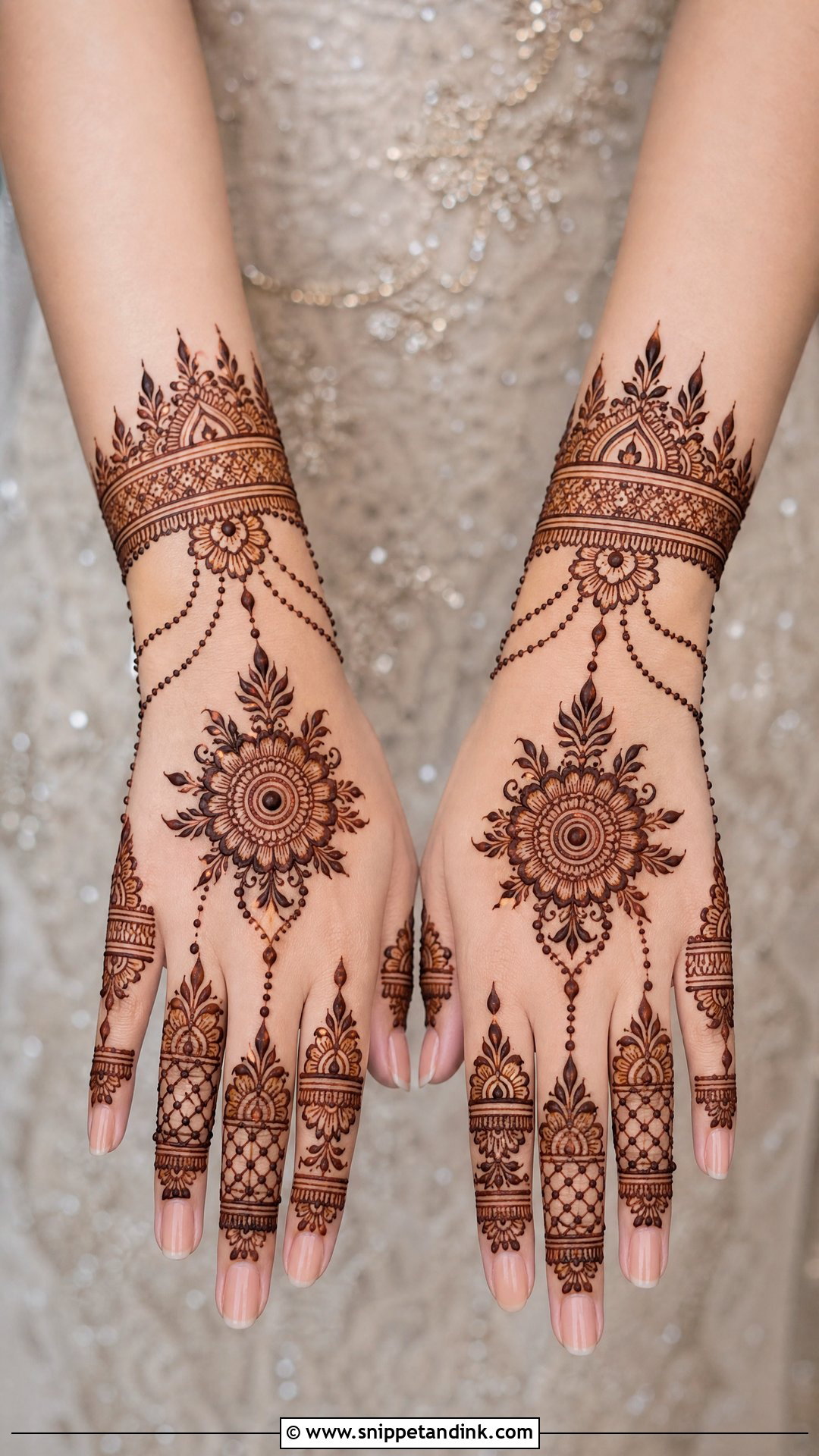 Bracelet Bridal Mehndi For Reception Dress - Snippet and Ink - 20 Bridal Mehndi Designs Dress