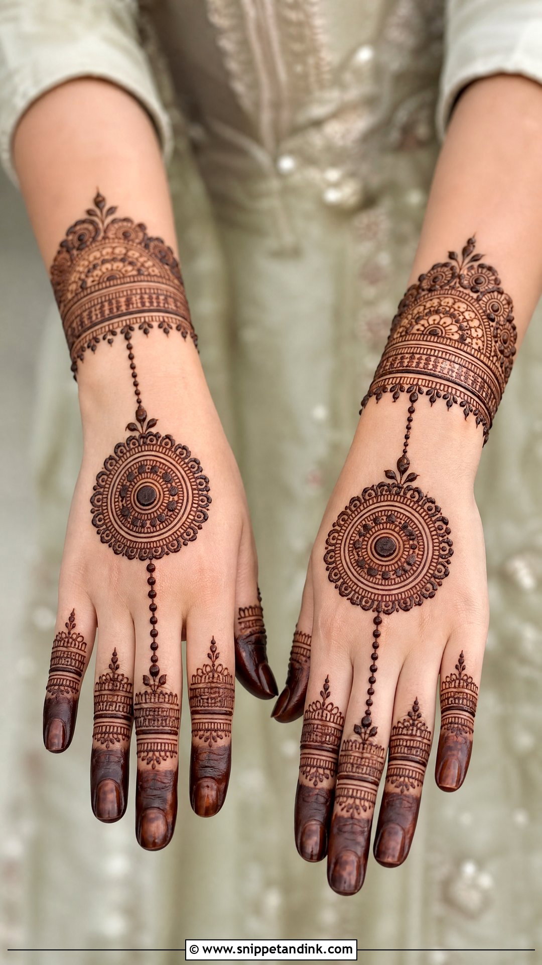 Bracelet Bridal Tikki Mehndi Design - Snippet and Ink - 20 Bridal Tikki Mehndi Designs