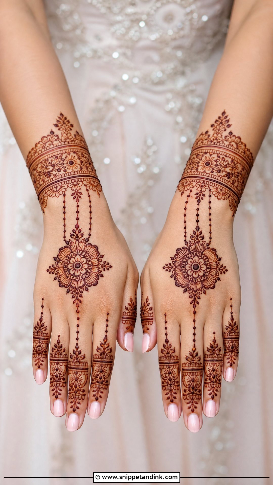 Bracelet Engagement Bridal Mehndi Design - Snippet and Ink - 25 Engagement Bridal Mehndi Designs