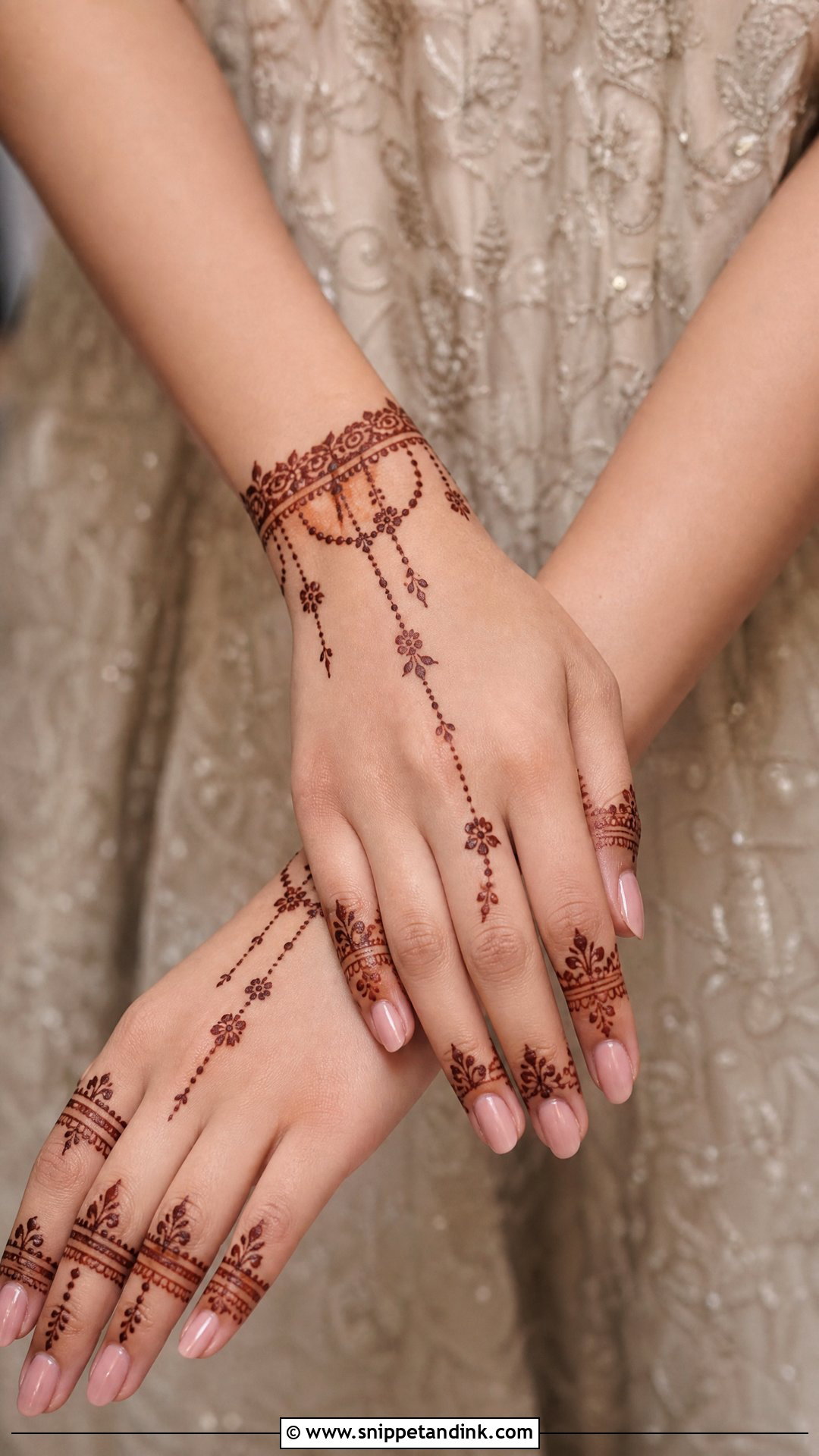 Bracelet Engagement Mehendi Design - Snippet and Ink - 30 Engagement Mehendi Design Hands Ideas