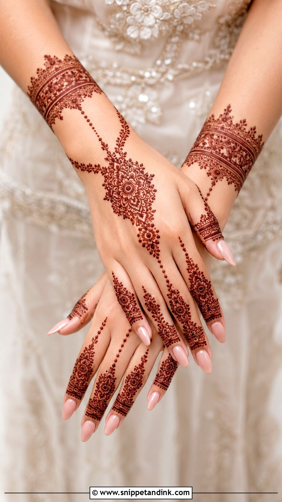 Bracelet Engagement Mehndi Design - Snippet and Ink - 30 Engagement Mehndi Designs for Bride