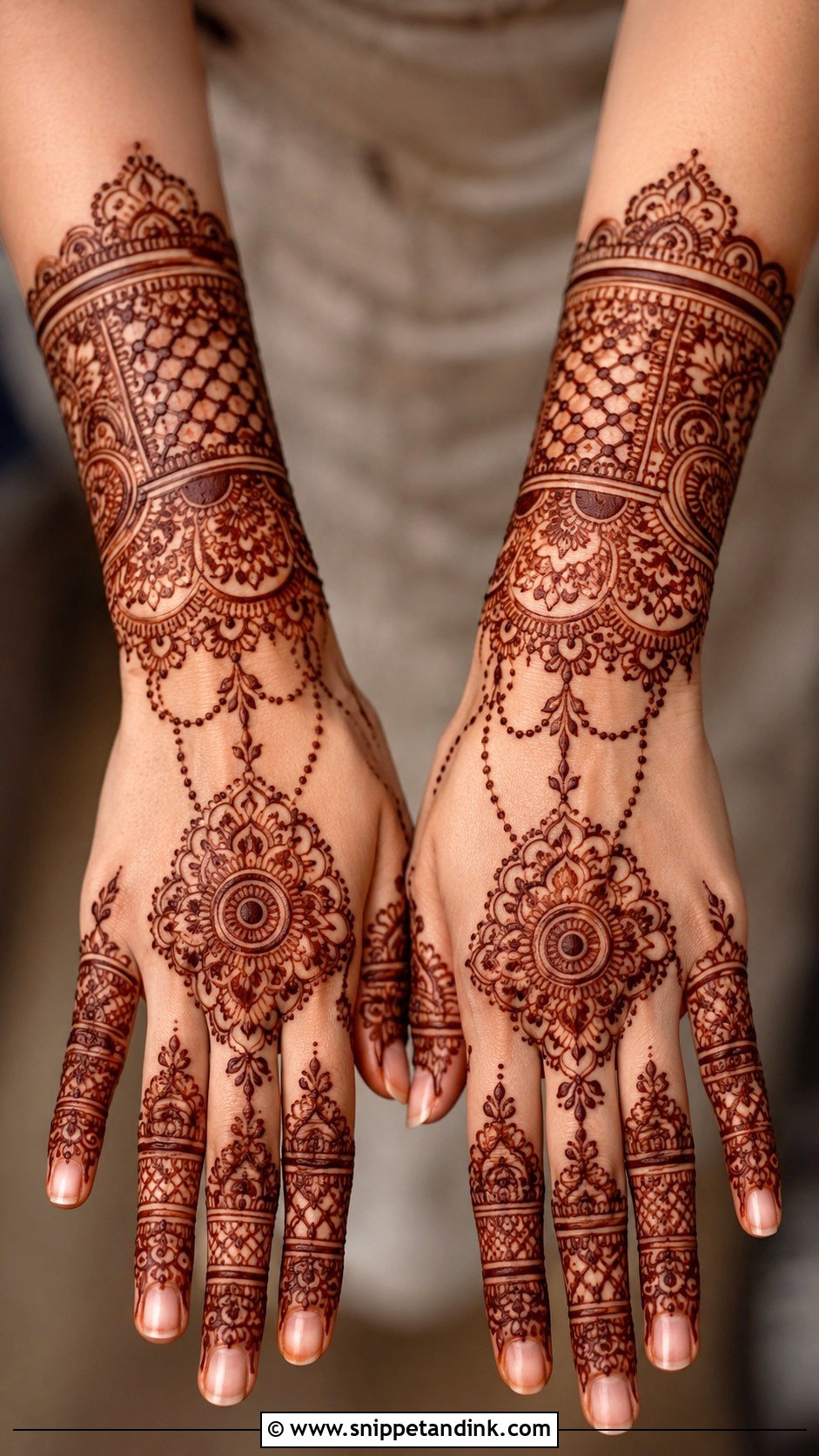 Bracelet Henna Mehndi Design - Snippet and Ink - 30 Henna Mehndi Designs