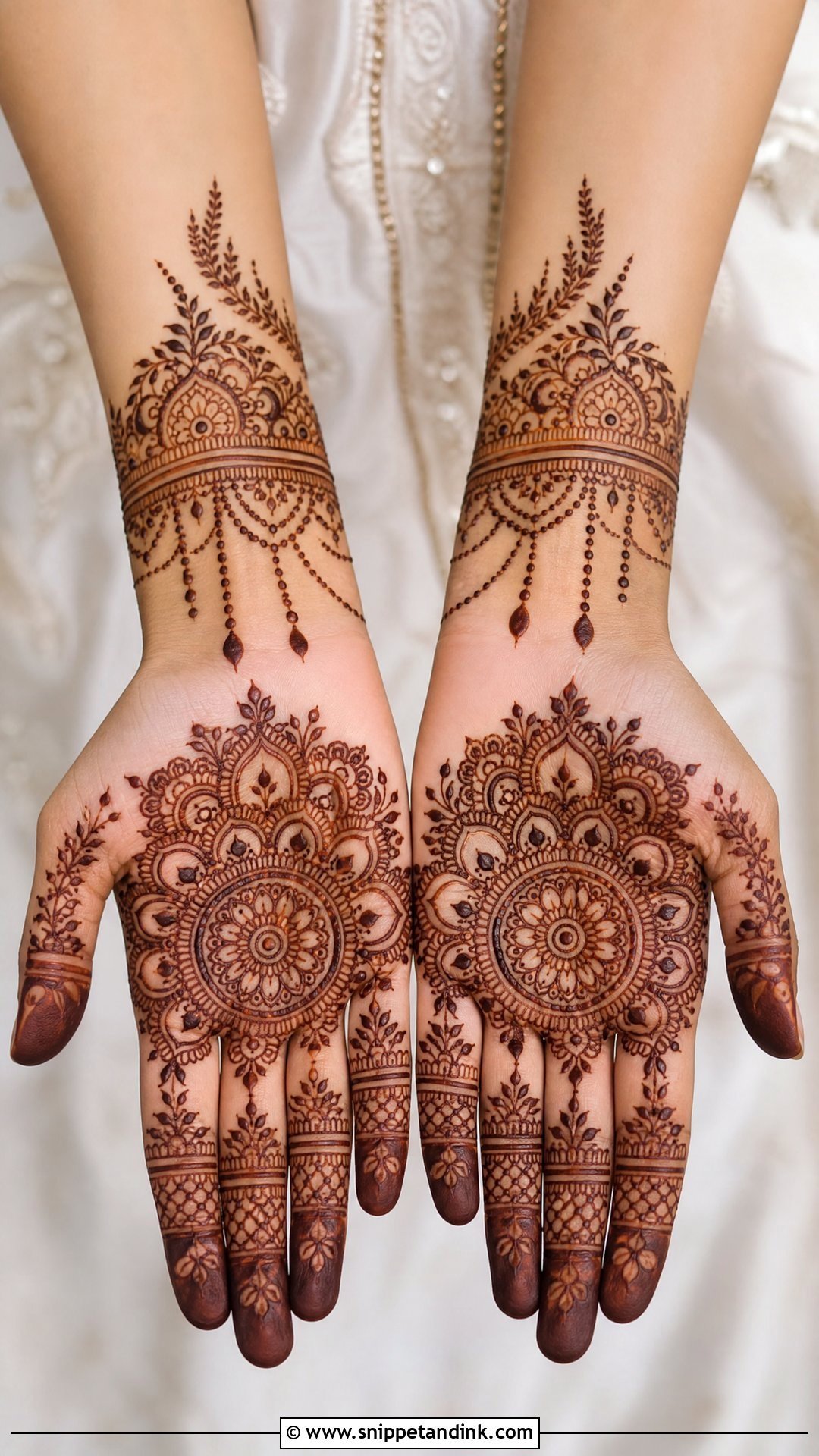 Bracelet Inside Mehndi Design - Snippet and Ink - 25 Inside Mehndi Designs