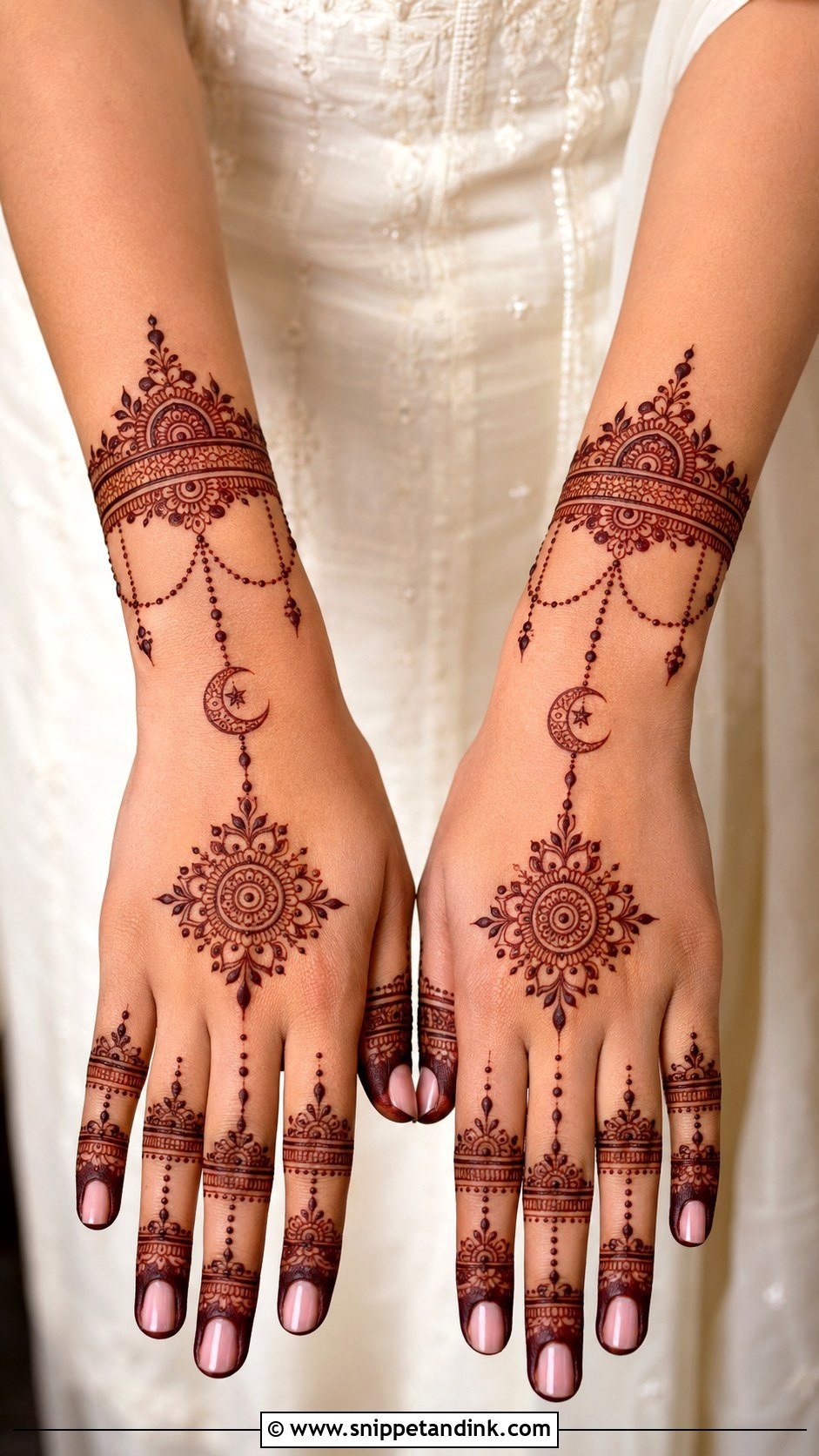 Bracelet Karva Chauth Mehndi Design - Snippet and Ink - 35 Karva Chauth Mehndi Designs