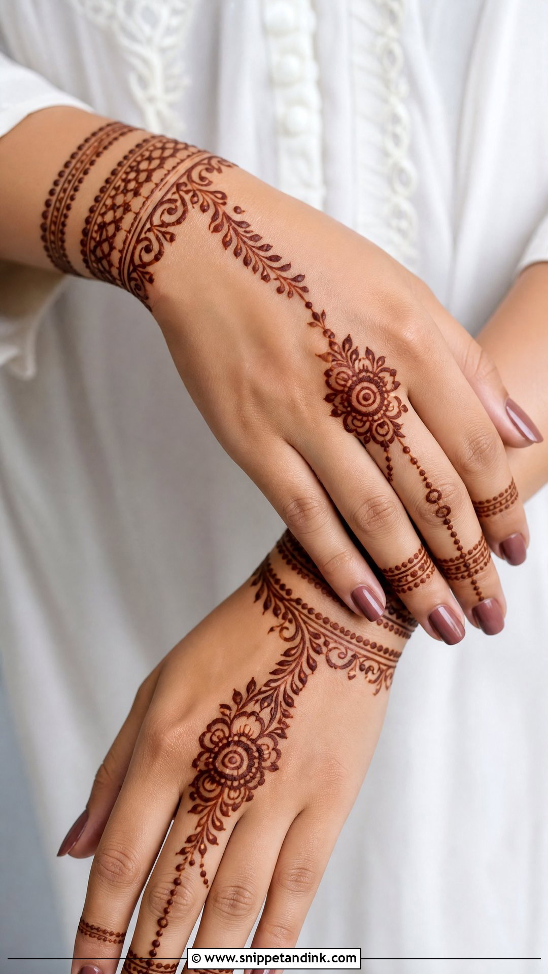 Bracelet Mehndi Design - Snippet and Ink - 35 Mehndi Design Ideas