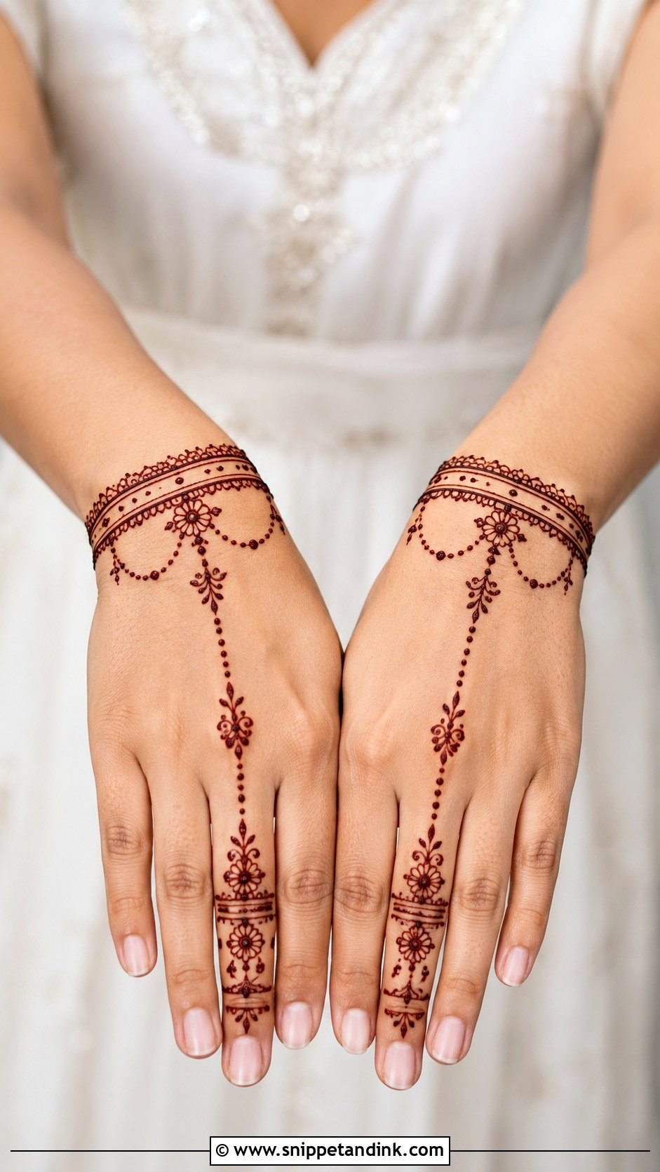 Bracelet Mehndi Design - Snippet and Ink - 30 Minimalistic Mehndi Designs
