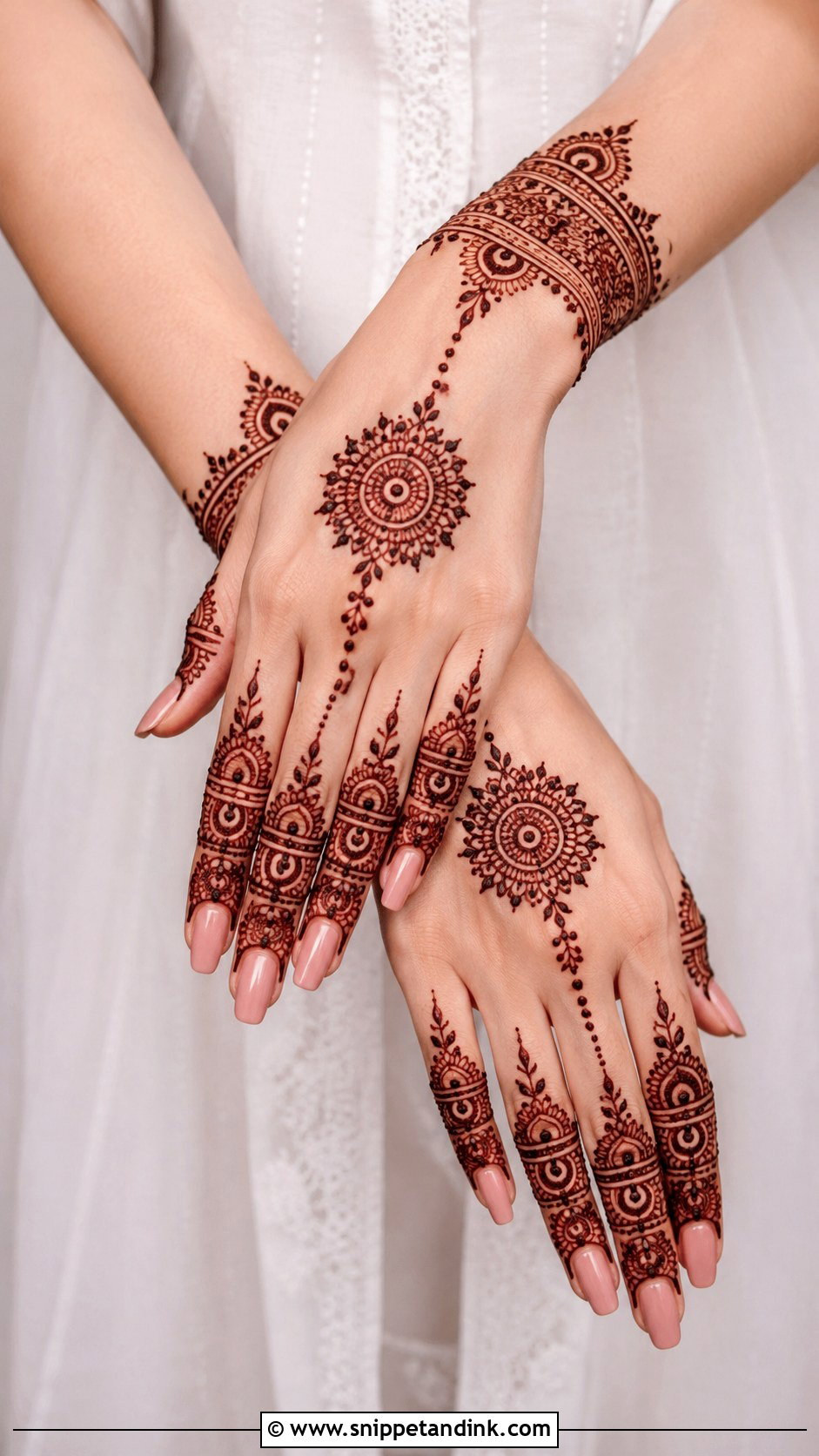 Bracelet Mehndi Design - Snippet and Ink - 35 Easy Mehndi Design Ideas