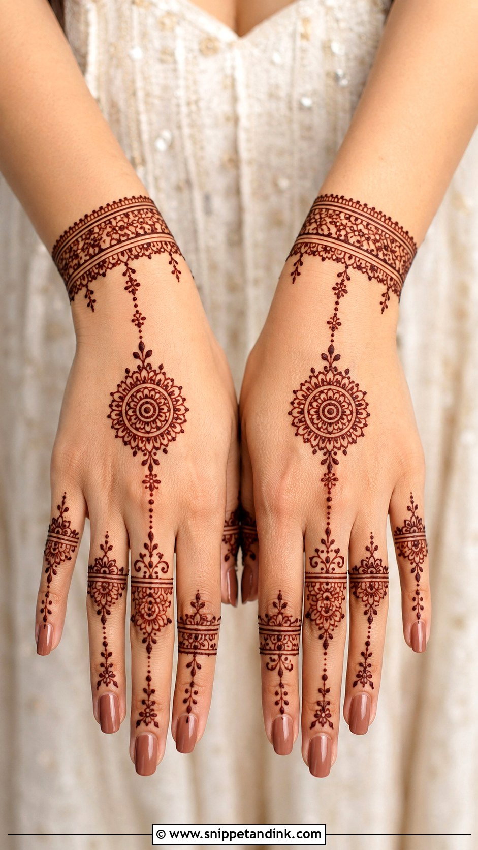 Bracelet Mehndi Design Back Hand - Snippet and Ink - 35 Trendy Mehndi Designs