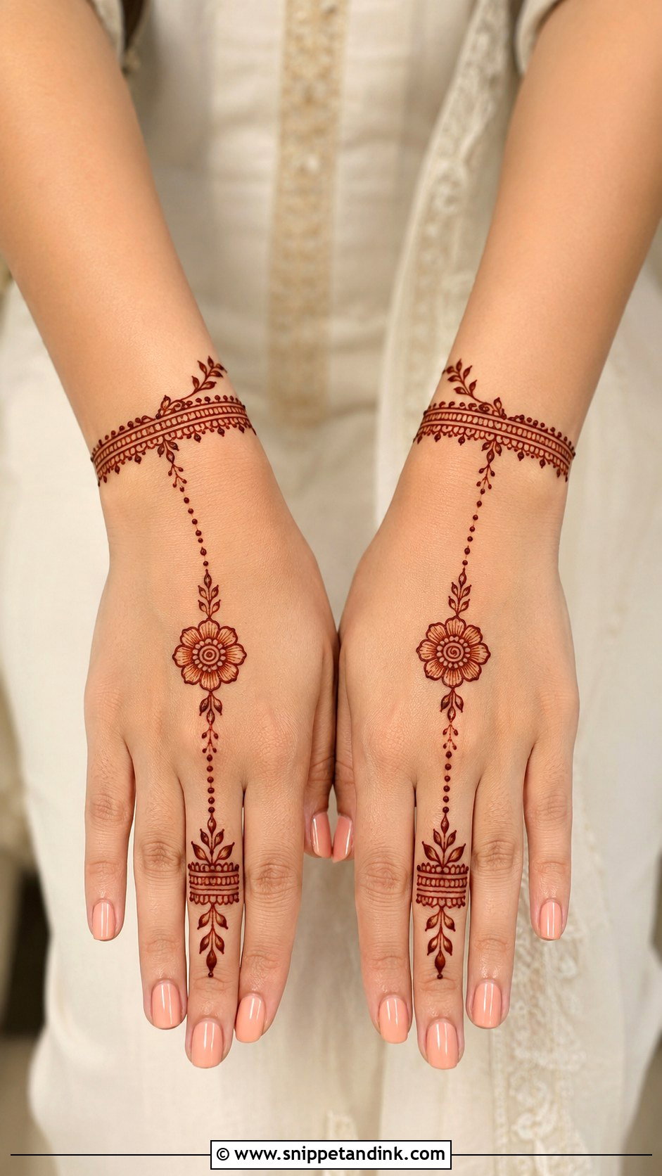 Bracelet Mehndi Design Back Hand - Snippet and Ink - 35 Mehndi Designs 2025