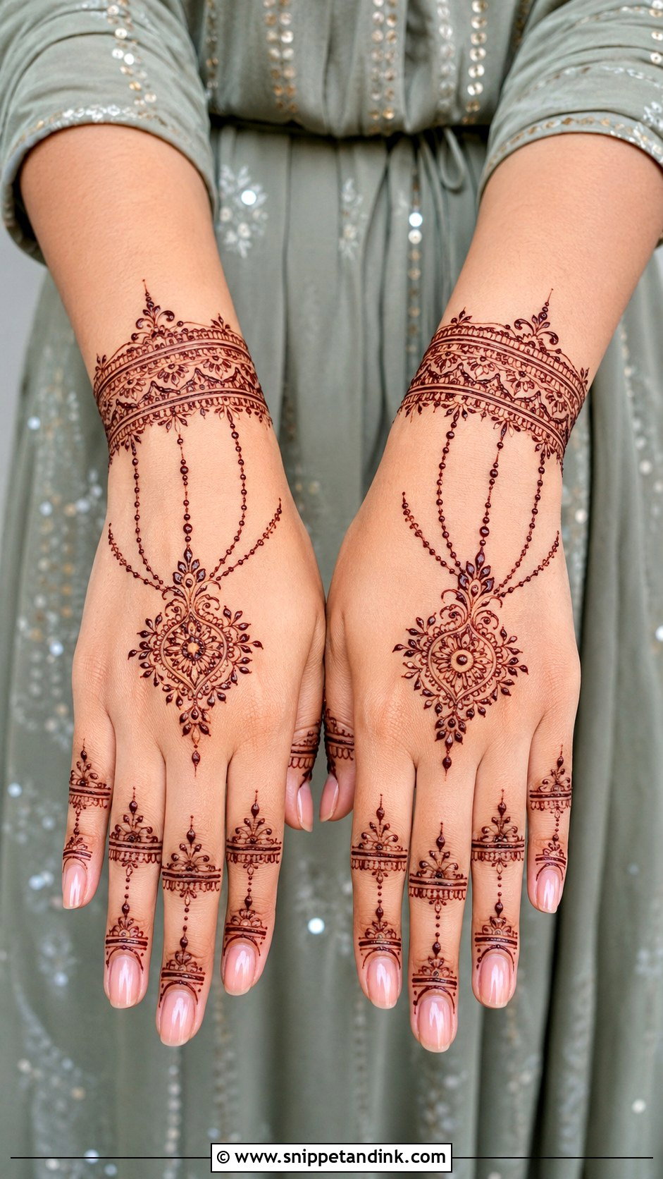 Bracelet Mehndi Design For Wrist - Snippet and Ink - 35 Mehndi Designs Book
