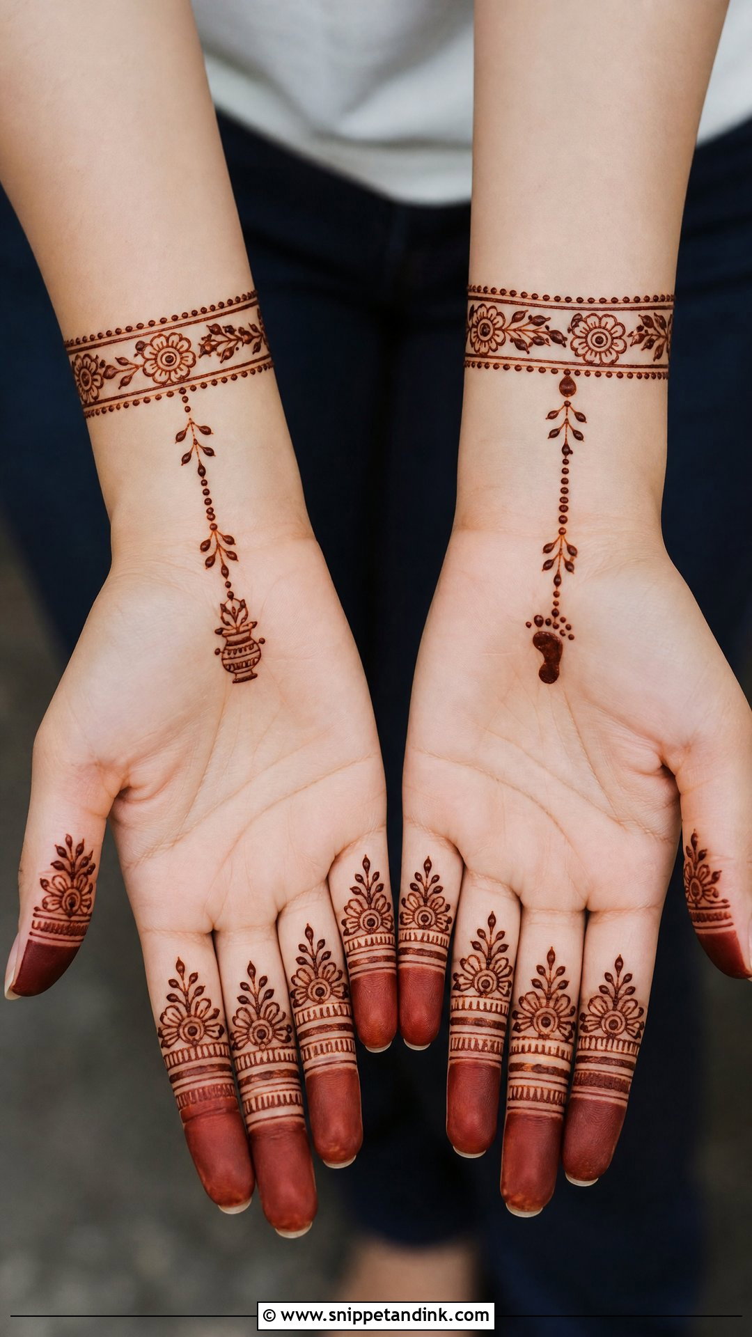 Bracelet Mundan Ceremony Mehndi Design - Snippet and Ink - 20 Mundan Ceremony Mehndi Designs
